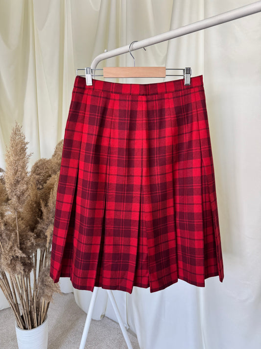 Fustă vintage din 100% lână (M)