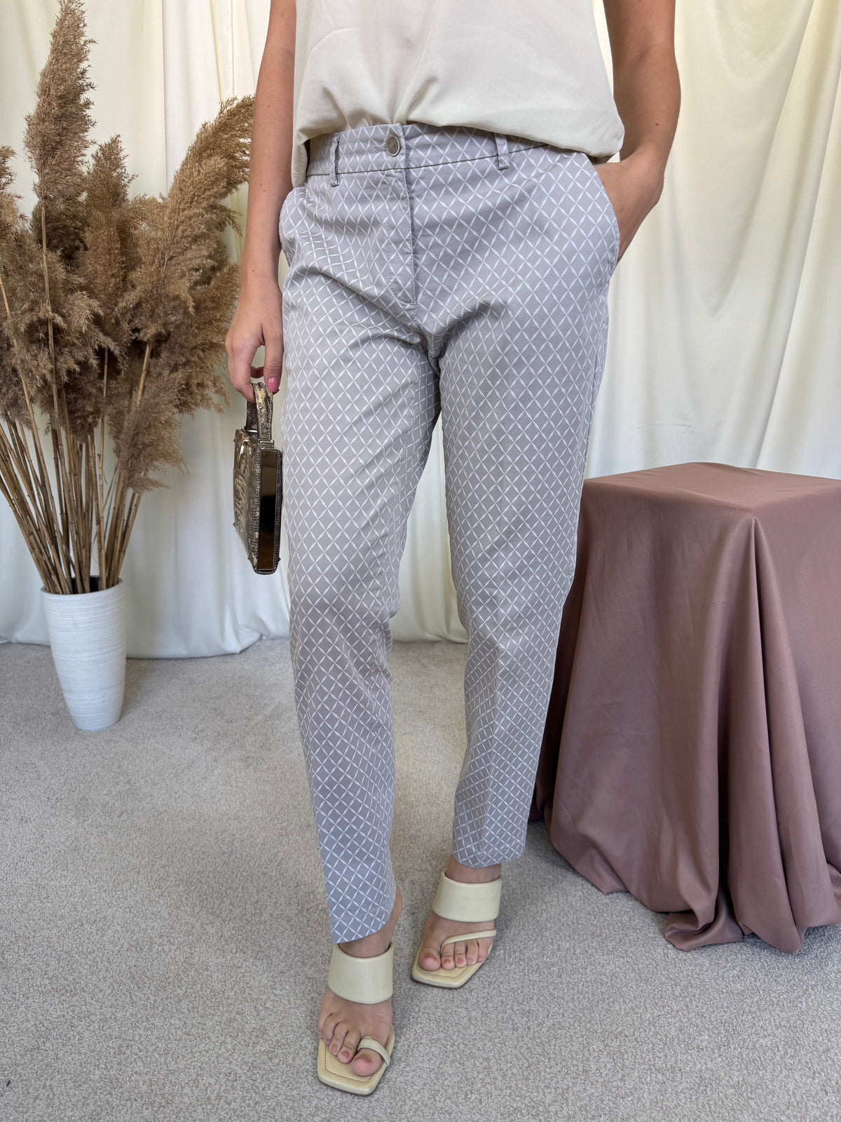 Pantalon Office BRAX cu talie medie, bumbac ( mărimea M)