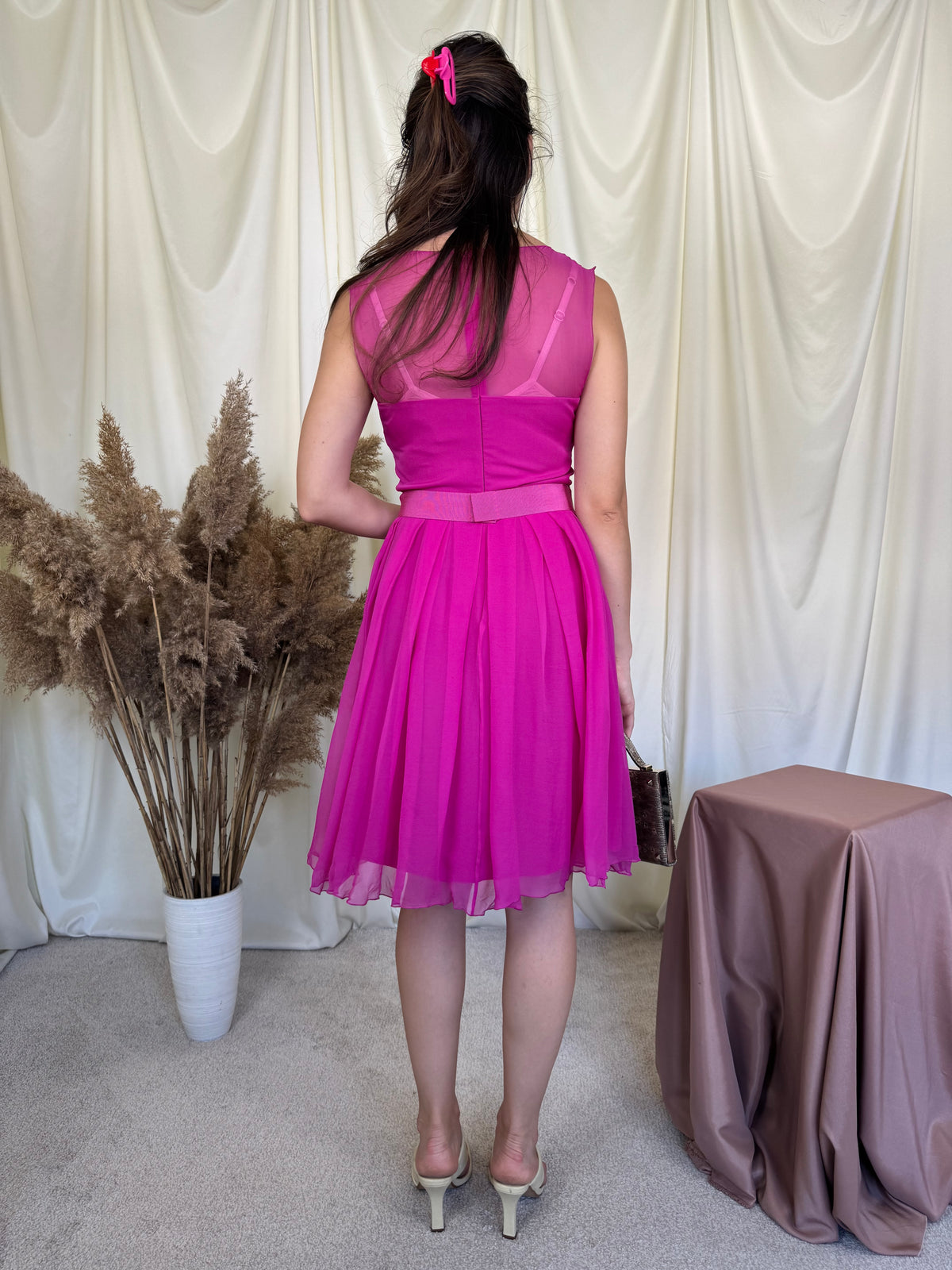Rochie luxury MAX MARA colectia Pianoforte din 100% mătase naturală, centura pentru ajustare ( marimea XS)