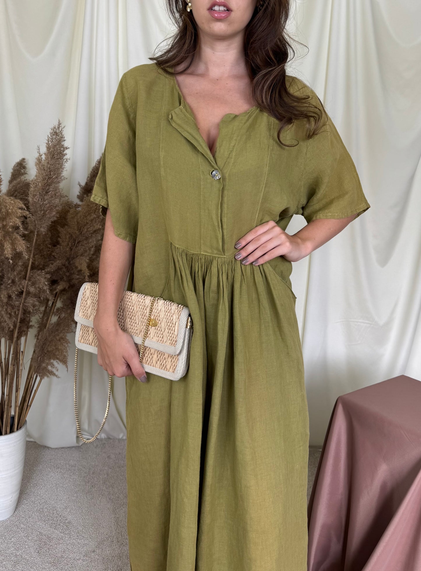 Rochie La Bottega di Brunella din 100% in în croi amplu ( mărimea L/XL)