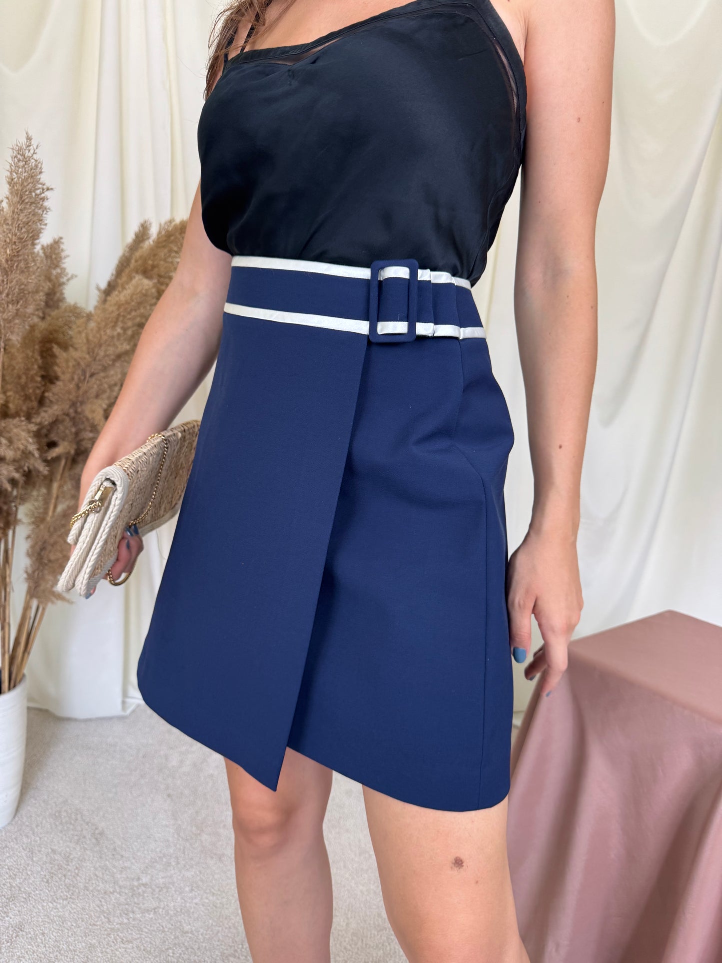 Fustă Tommy Hilfiger office cu talie înaltă ( mărimea S-M)