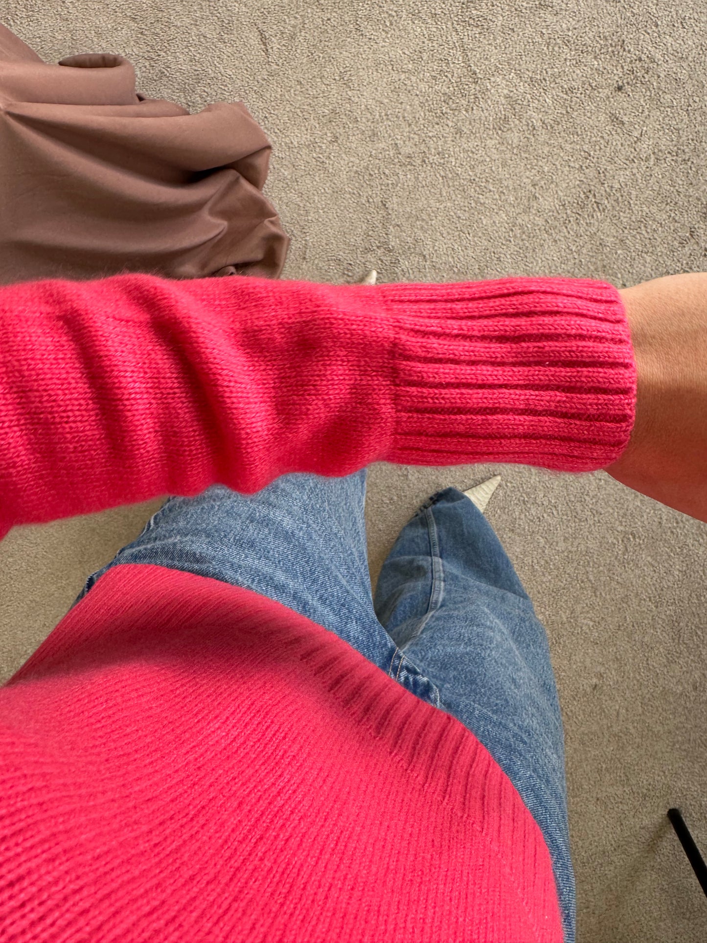 Pulover luxury JIL SANDER din 100% cașmir 
(Mărimea 34/XS)
