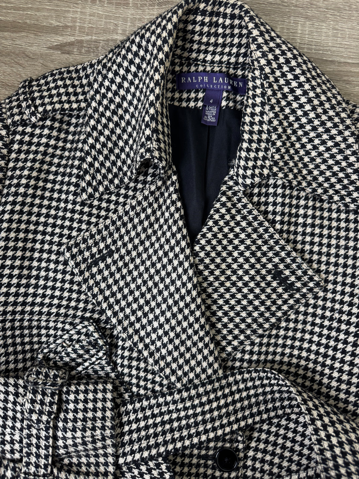 Trench luxury Ralph Lauren PURPLE LABLE din Lana și vascoza ( mărimea S/M)