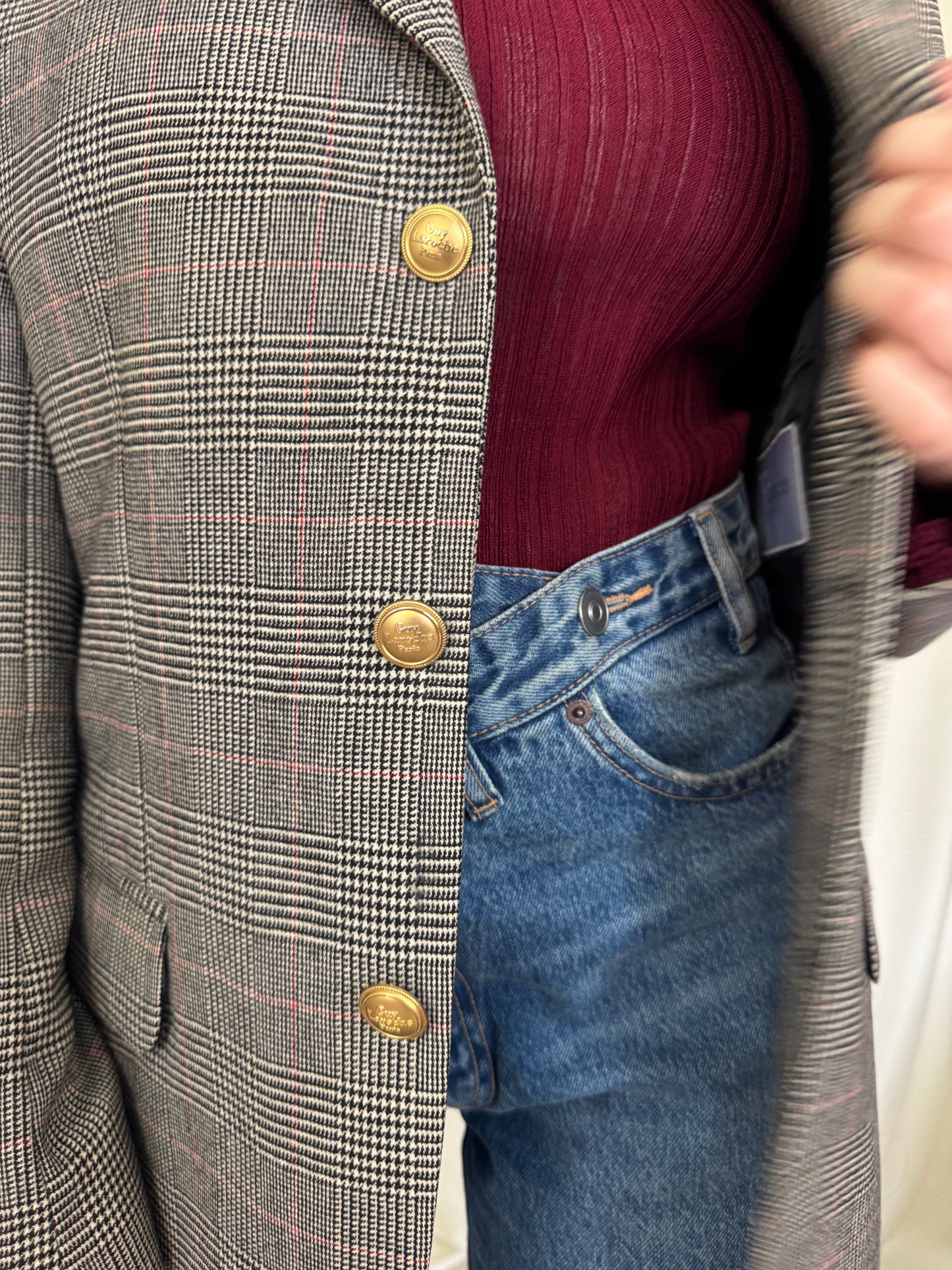 Sacou GuyLaroche Paris, stofă 100% lână. Mărimea L