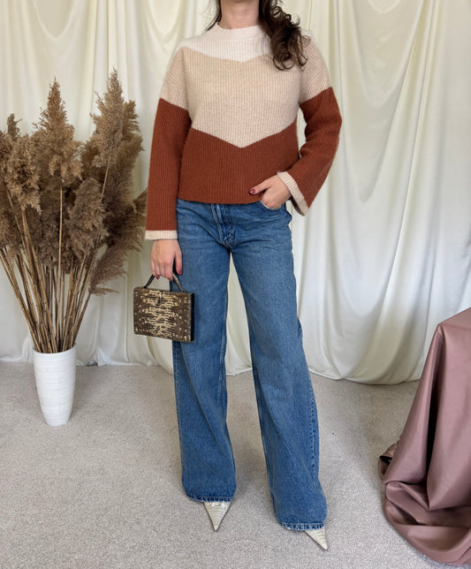 Pulover gros din cașmir și lana ( mărimea S)