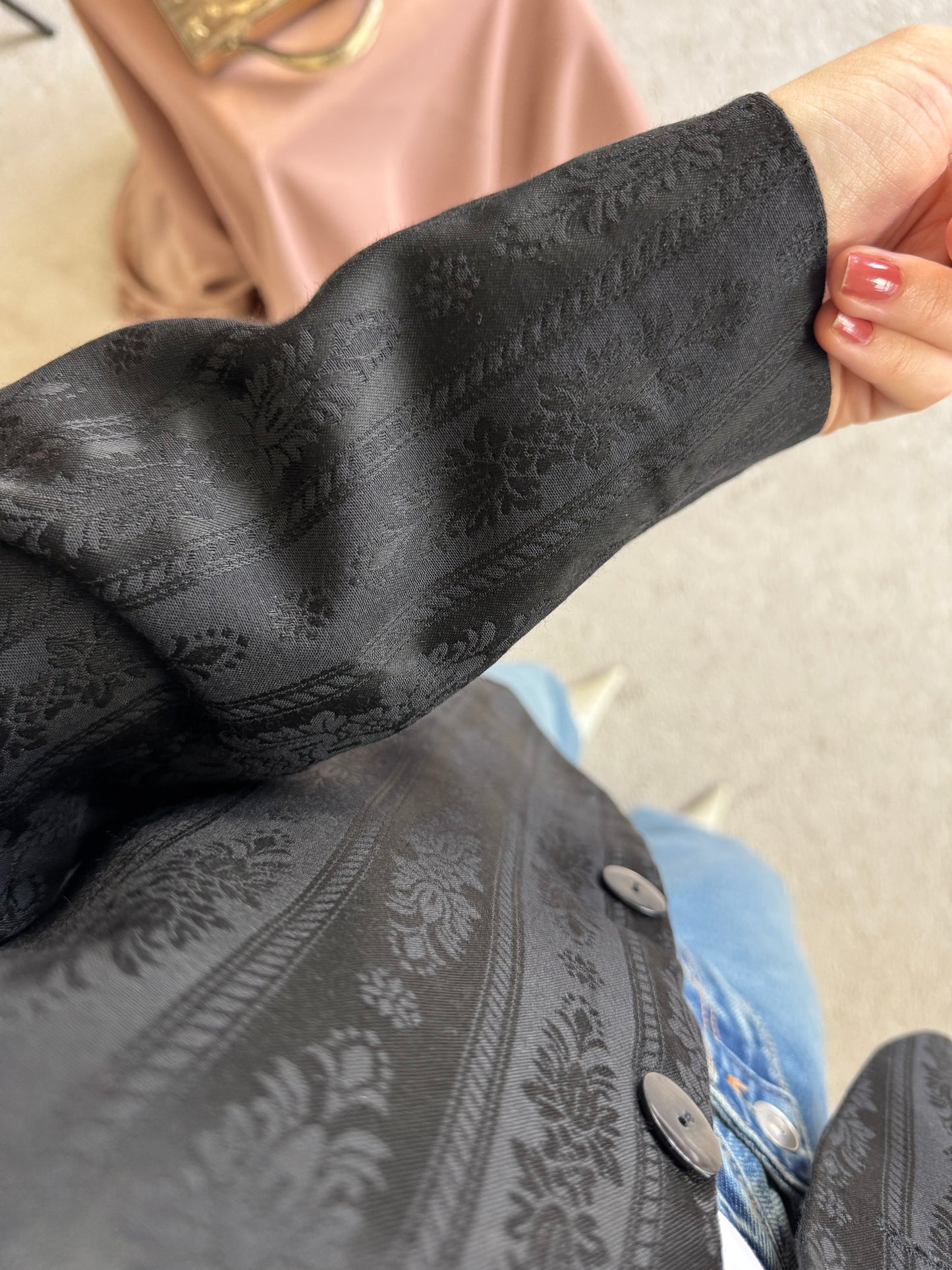 Sacou superb Stefanel, stofă cu print 
Mărimea 46 italienesc( M/L)