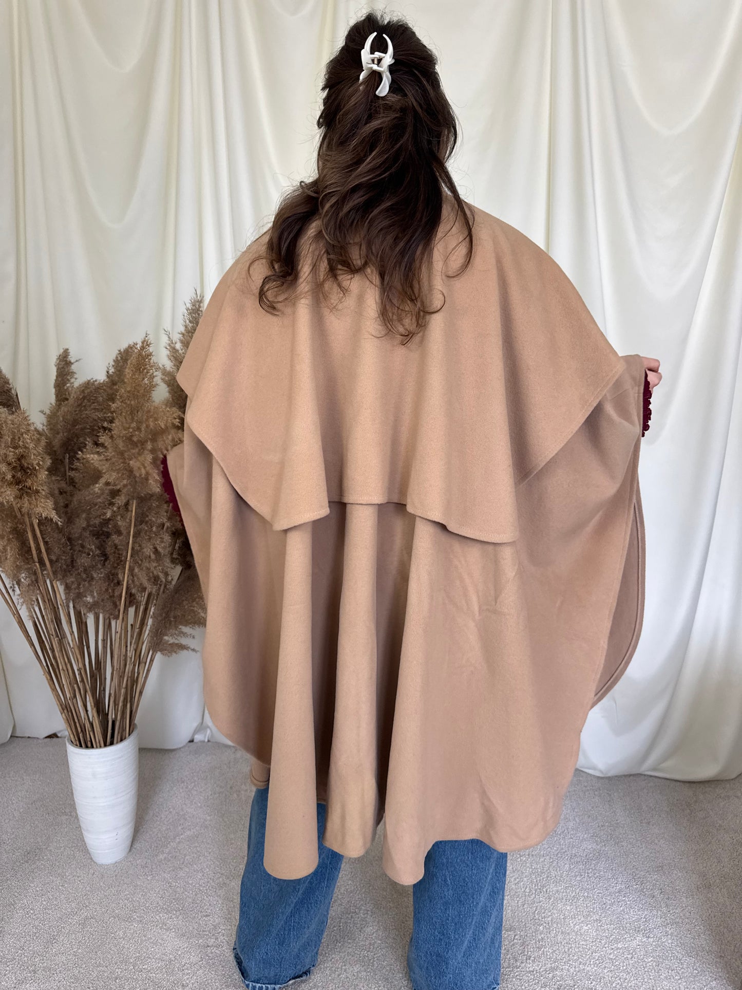 Capa vintage din lana și cașmir