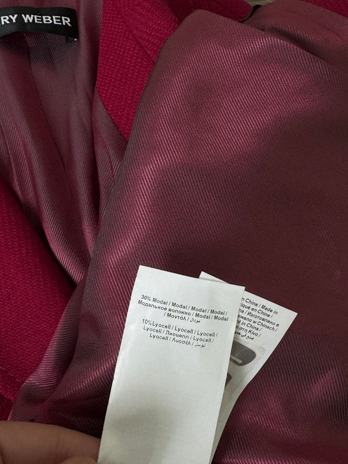 Sacou vintage GERRY WEBER din stofă de lână și modal, produs nou ( mărimea L/XL)