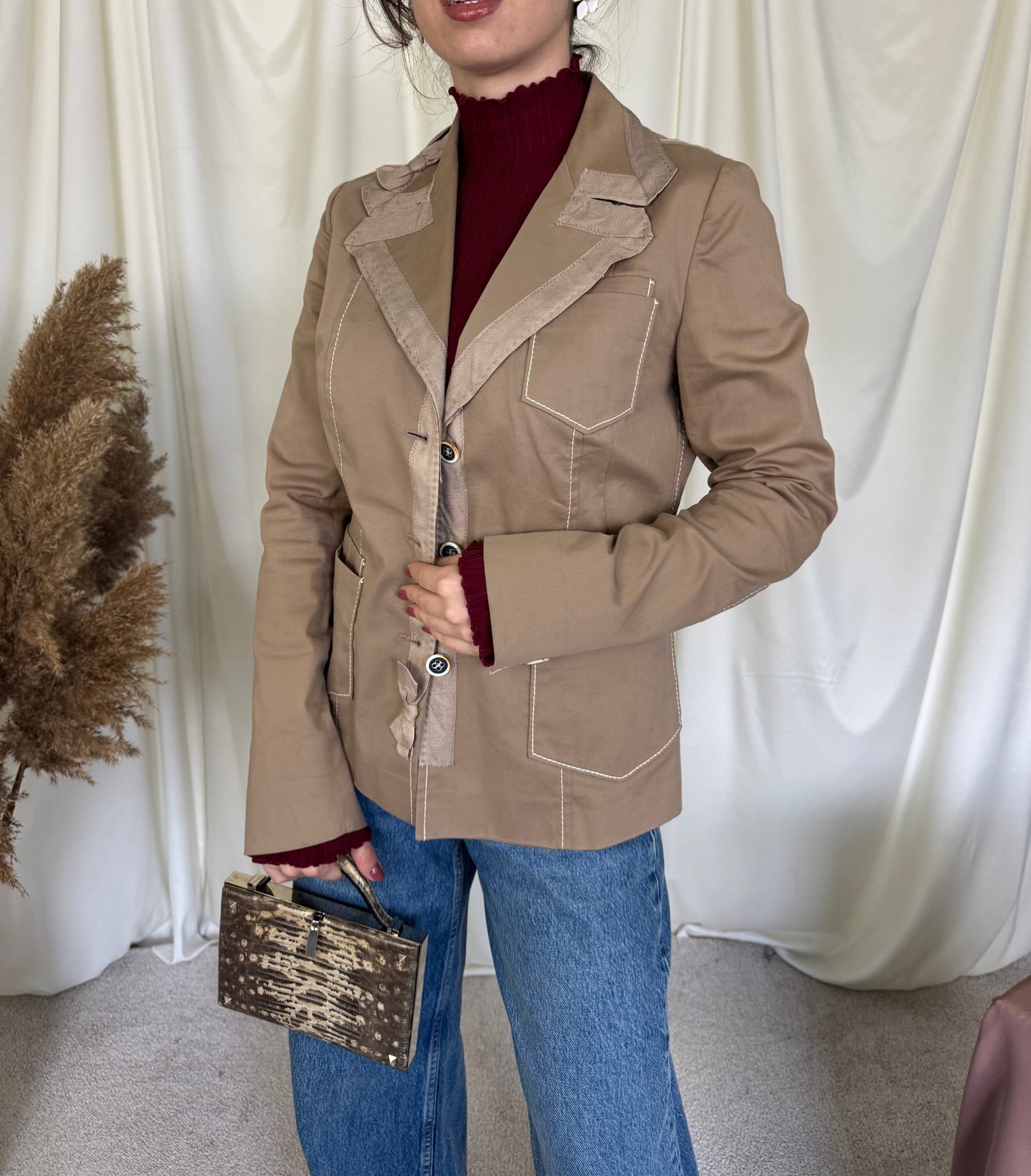 Sacou PRADA din bumbac ( mărimea s-M)