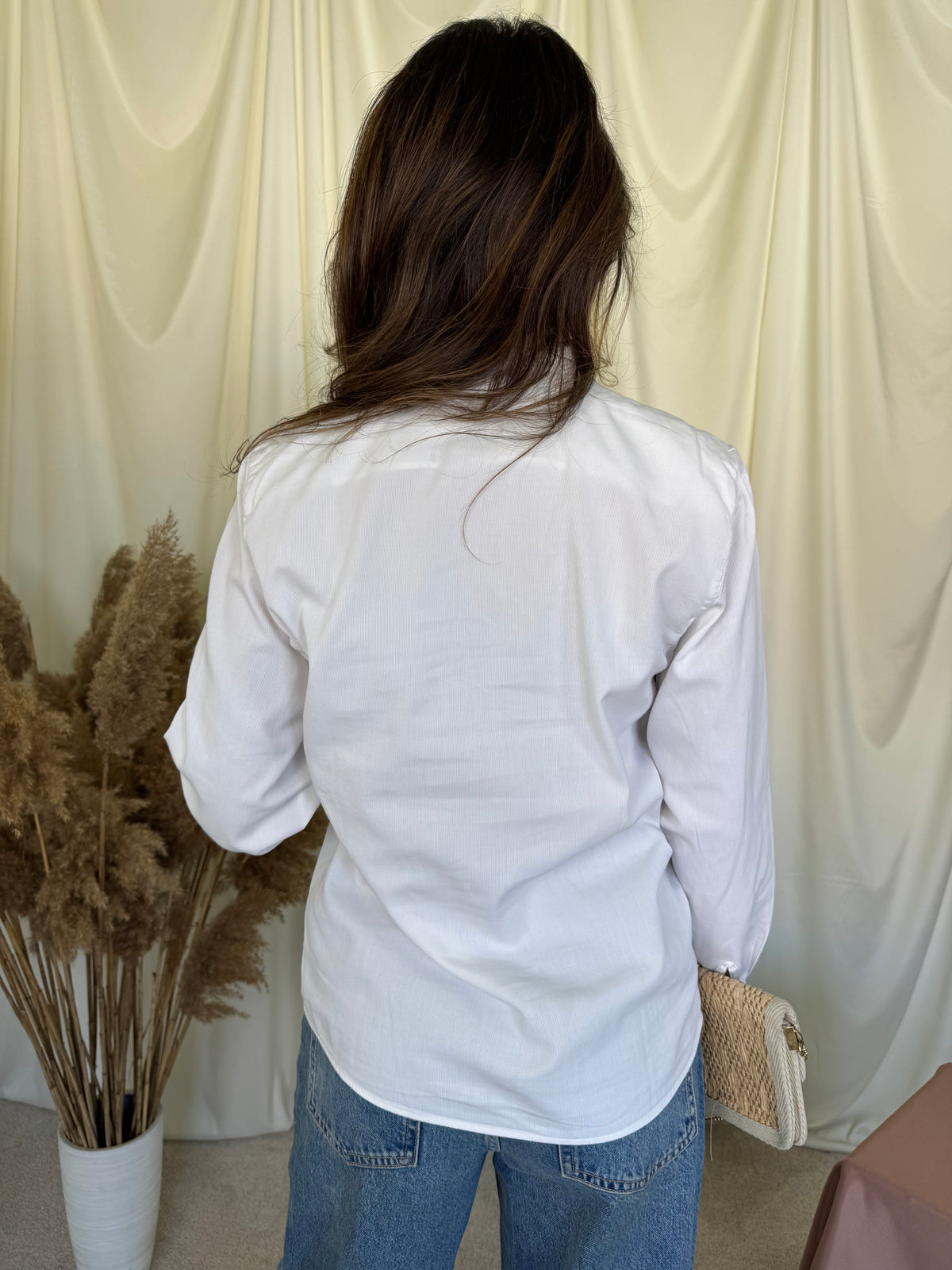 Cămașă din bumbac cu broderie peisaj, produse made in Italy ( mărimea M)