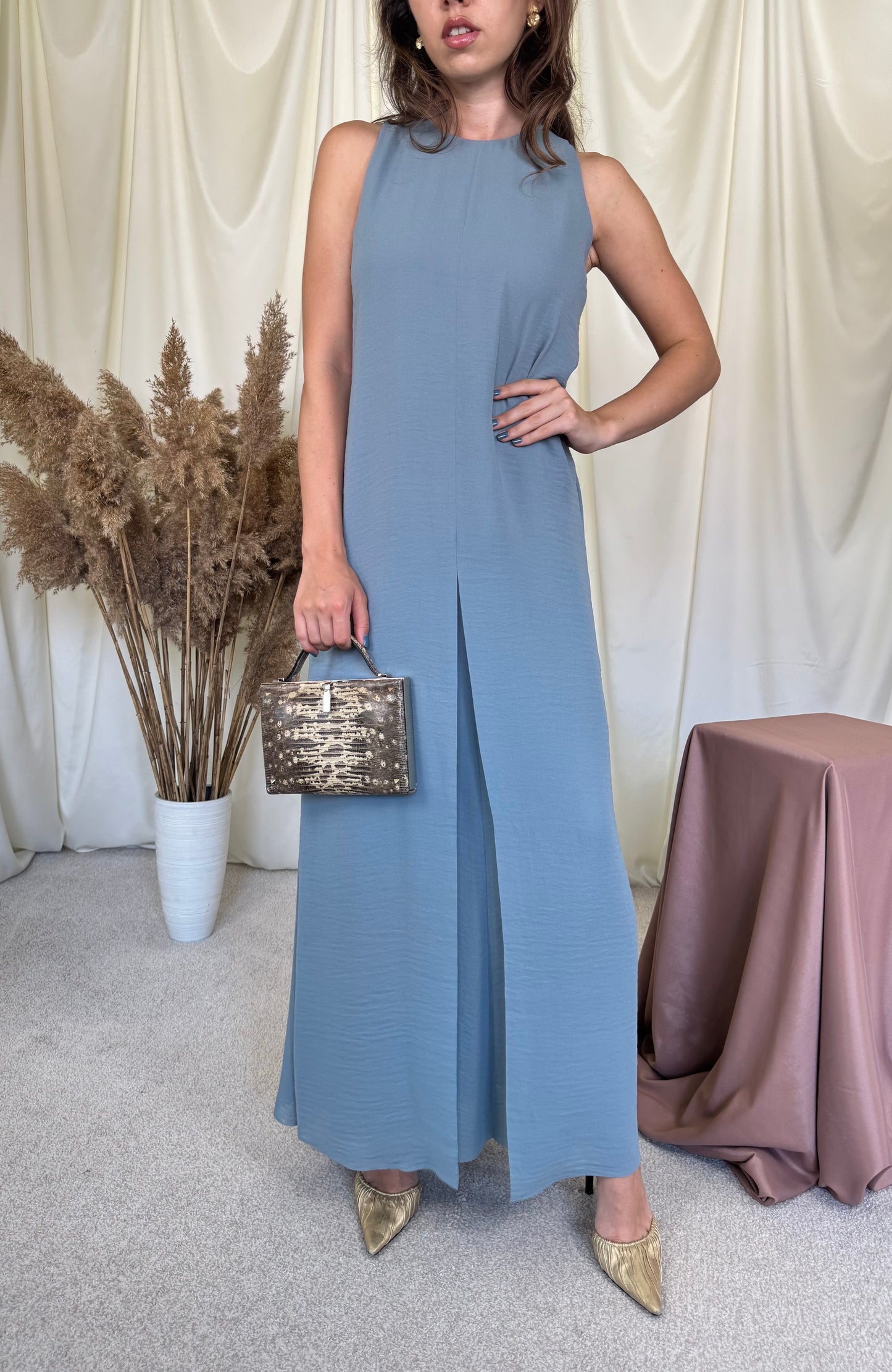 Back in stock! Rochie de vară COS cu șlițuri laterale, lungime maxi ( mărimea S)
