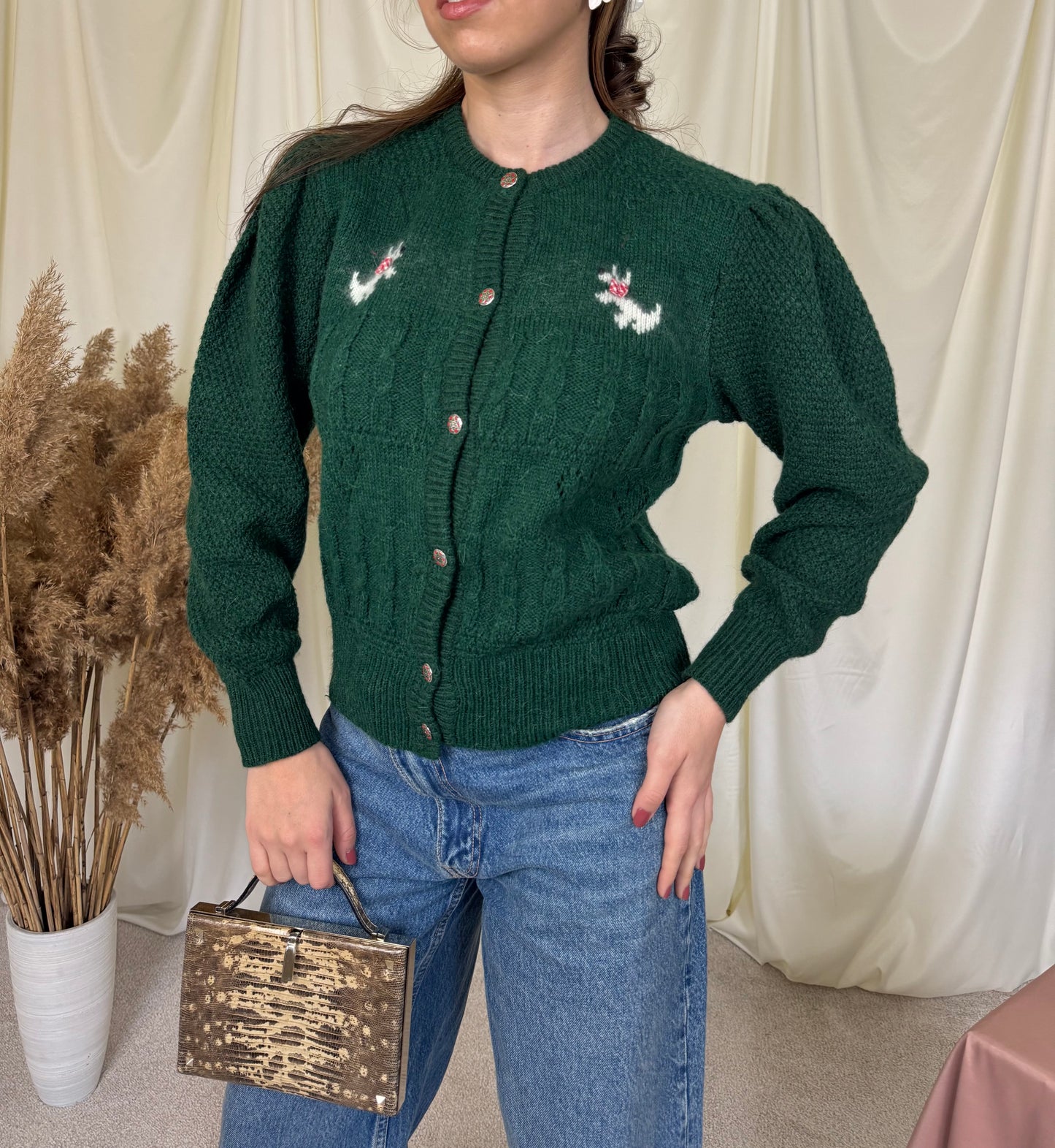 Cardigan mega cute din 50% lână și alpaca (mărimea M)