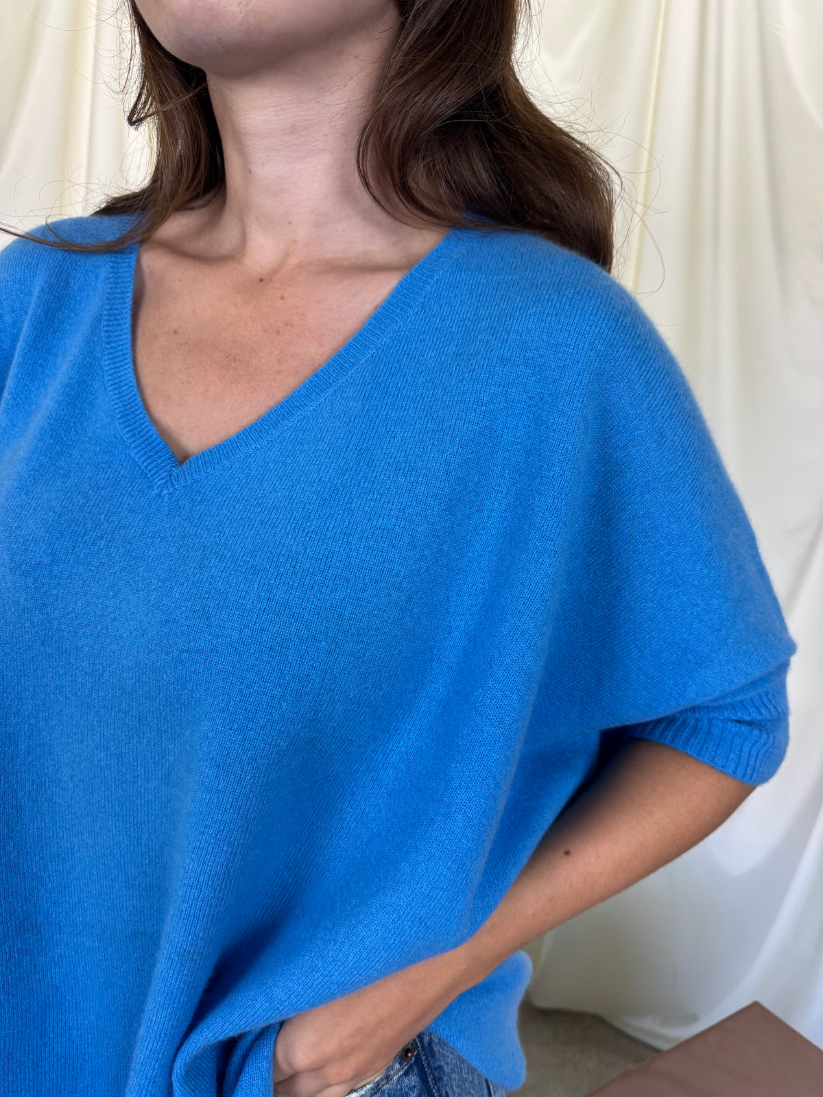 Bluză NOT SHY din 100% cașmir, fit oversized ( mărimea S-XL)