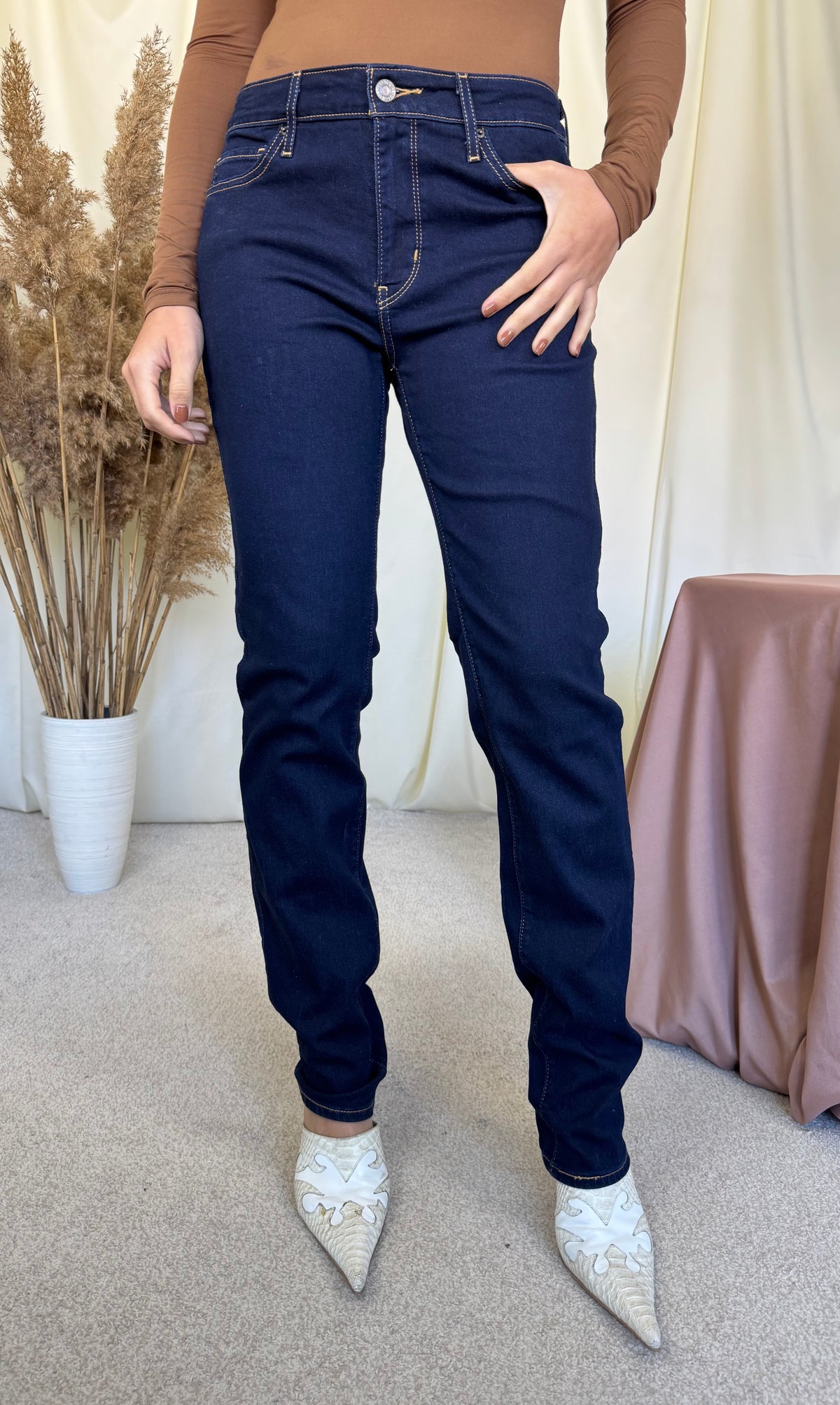 Blug Levi’s din denim de bumbac elastic ( mărimea S/M - 29)