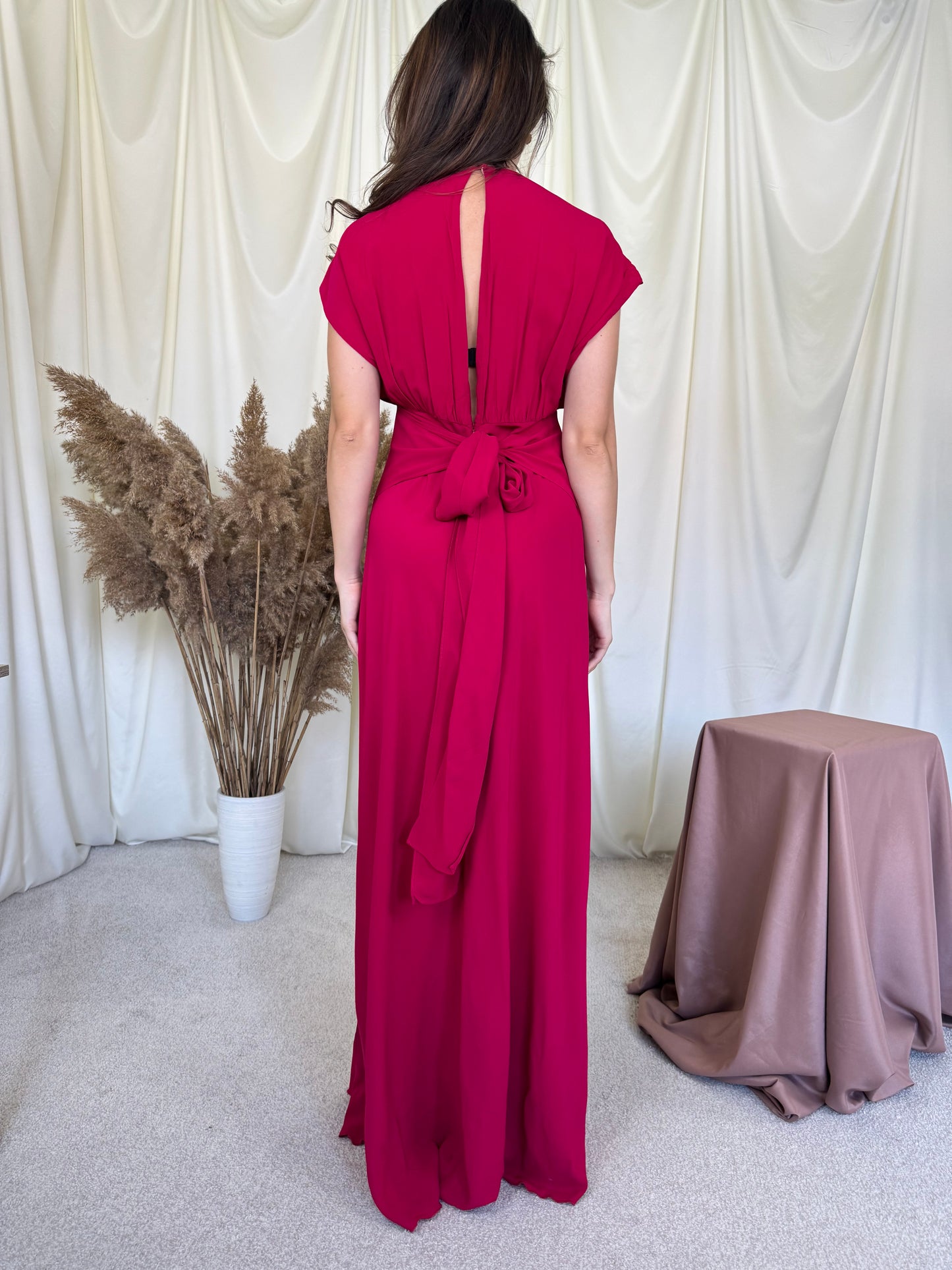 Rochie premium LIVIANA CONTI de gală cu talie marcata, spate decupat( marimea S-s