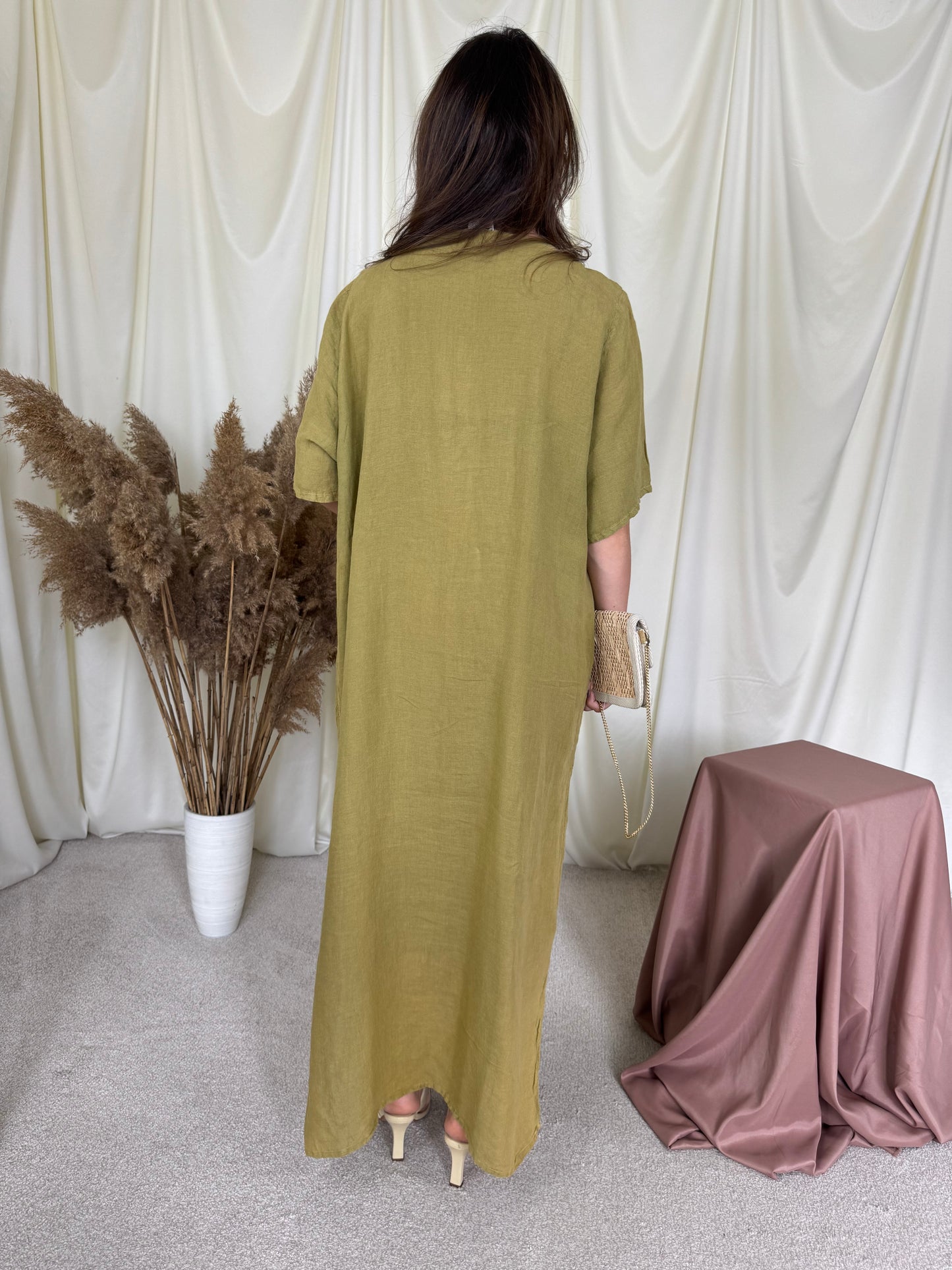 Rochie La Bottega di Brunella din 100% in în croi amplu ( mărimea L/XL)