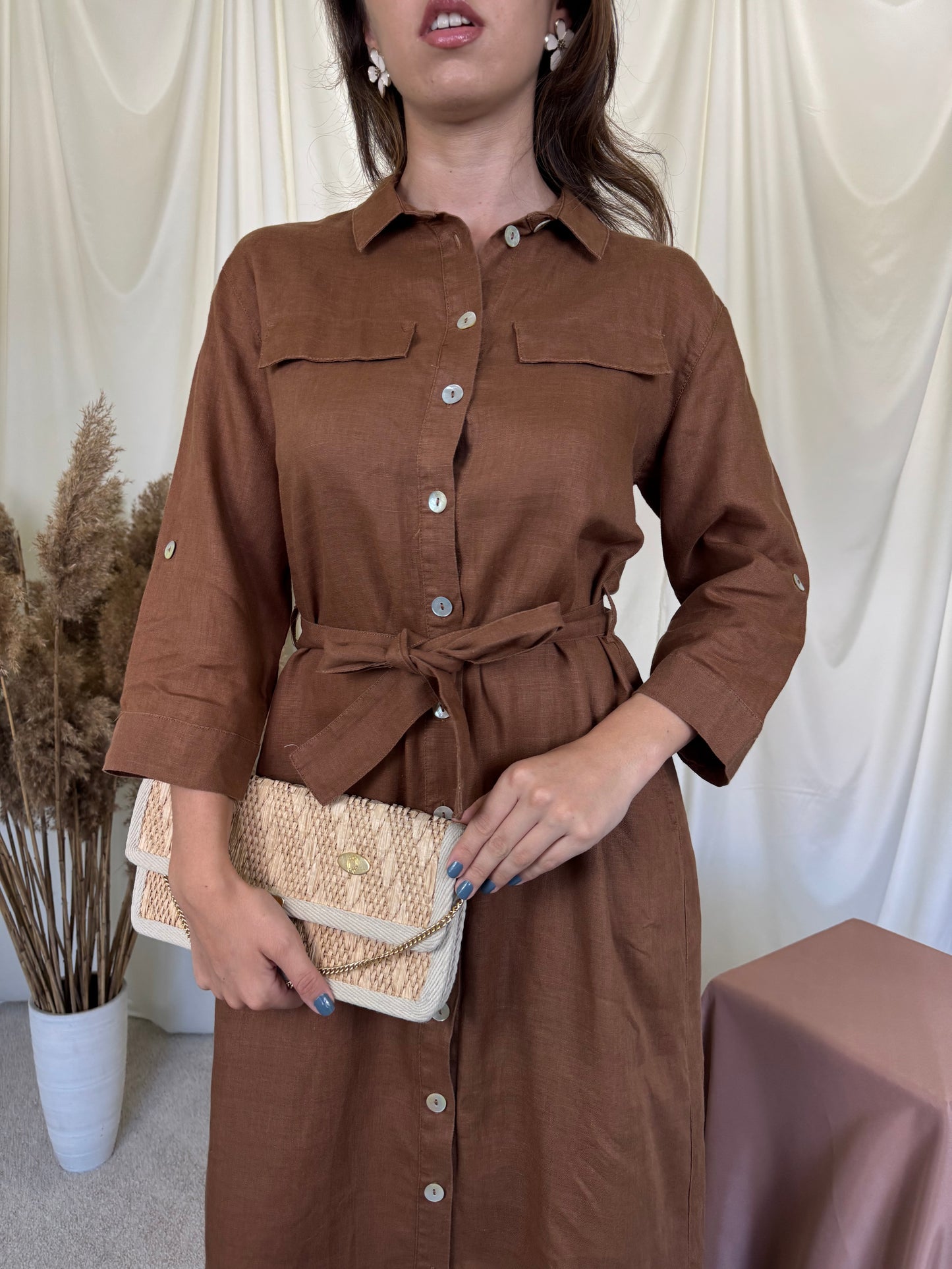 Rochie GERRY WEBER din 100% in cu cordon pentru marcarea taliei ( mărimea S/M)