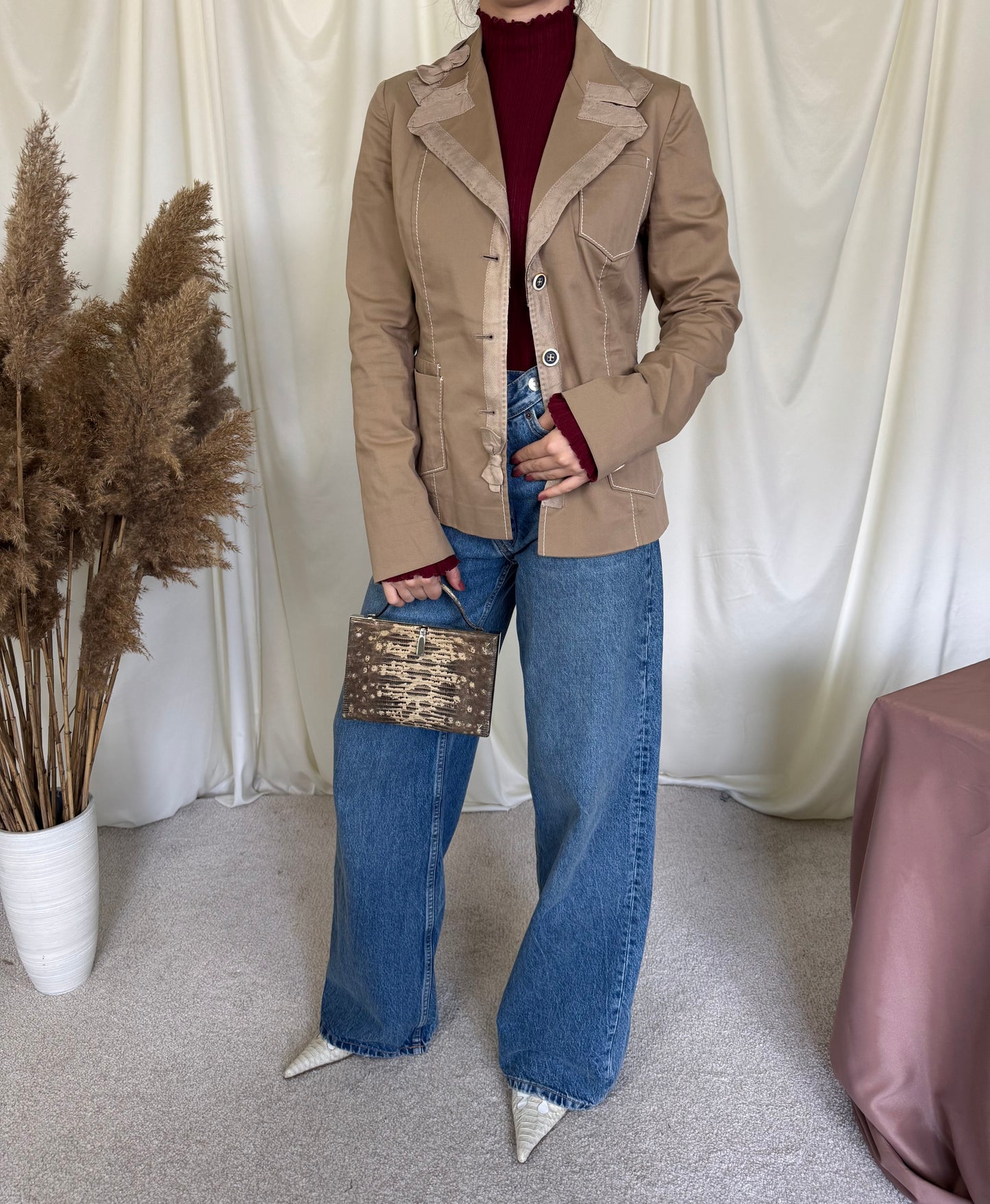 Sacou PRADA din bumbac ( mărimea s-M)