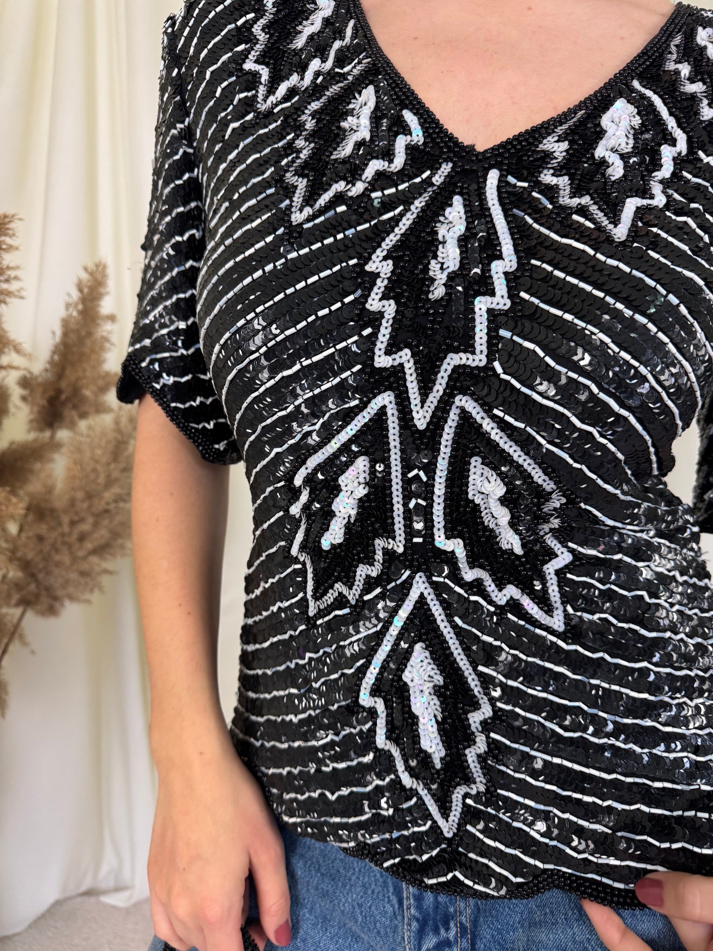 Piesa vintage din mătase naturală( mărimea s)