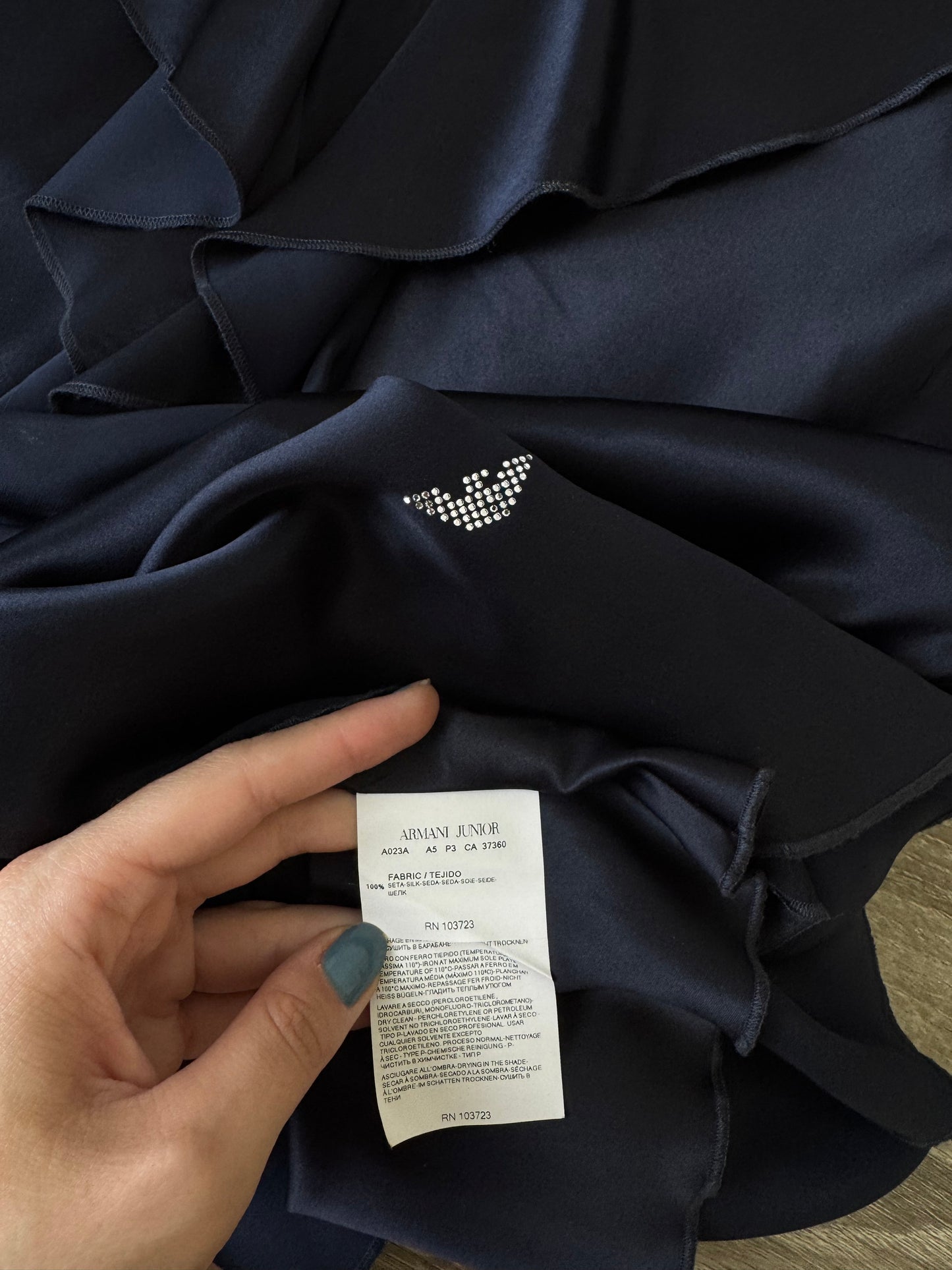 Rochie Armani din 100% mătase naturala ( mărimea XS-S)