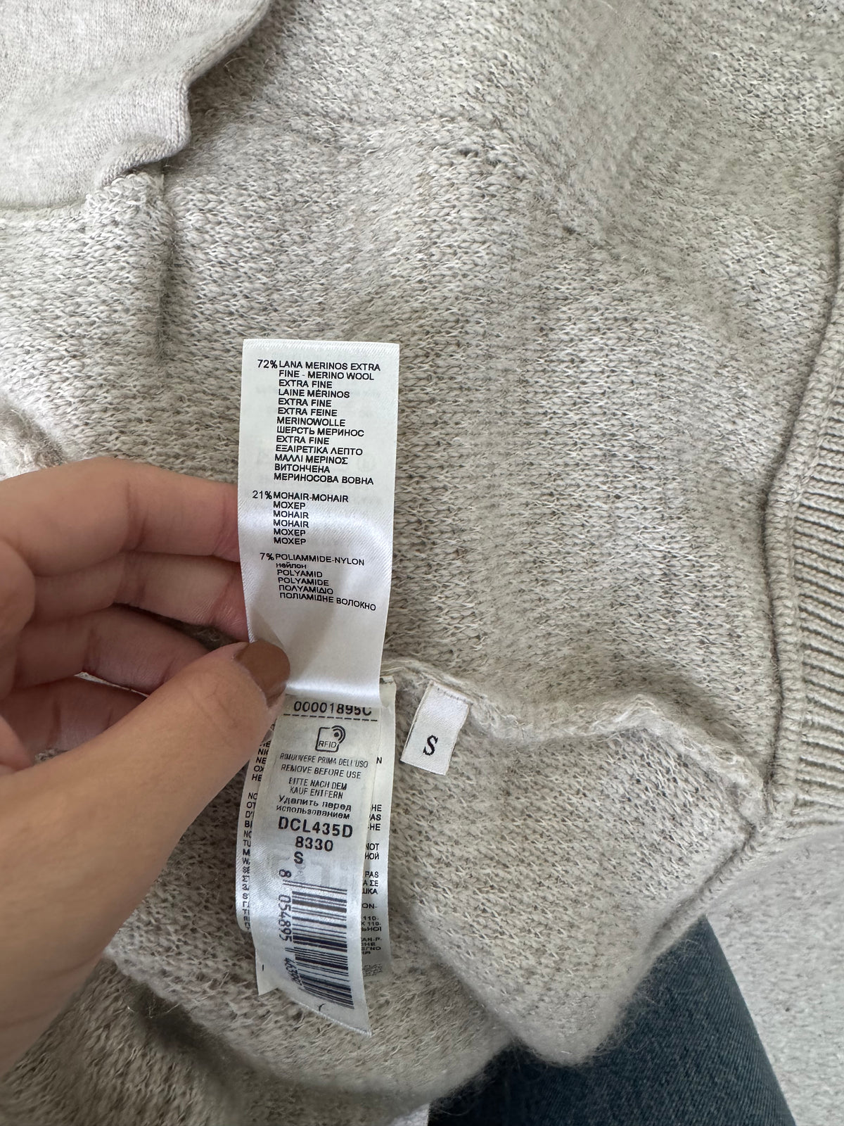 Cardigan premium FALCONERI din lână și mohair, închidere cu capse ( mărimea S/M)