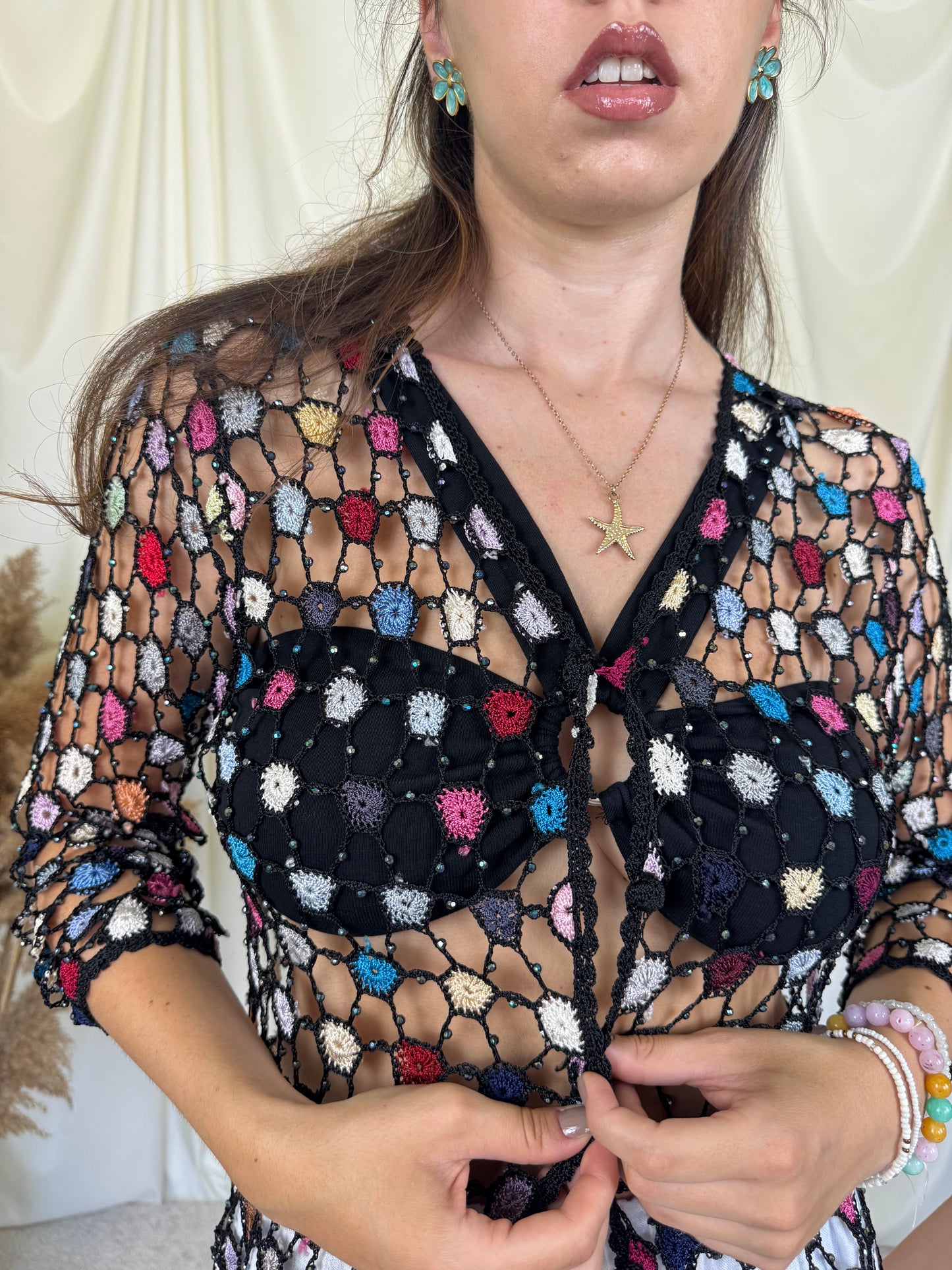 Top jerse cu aplicații ( xs-m)