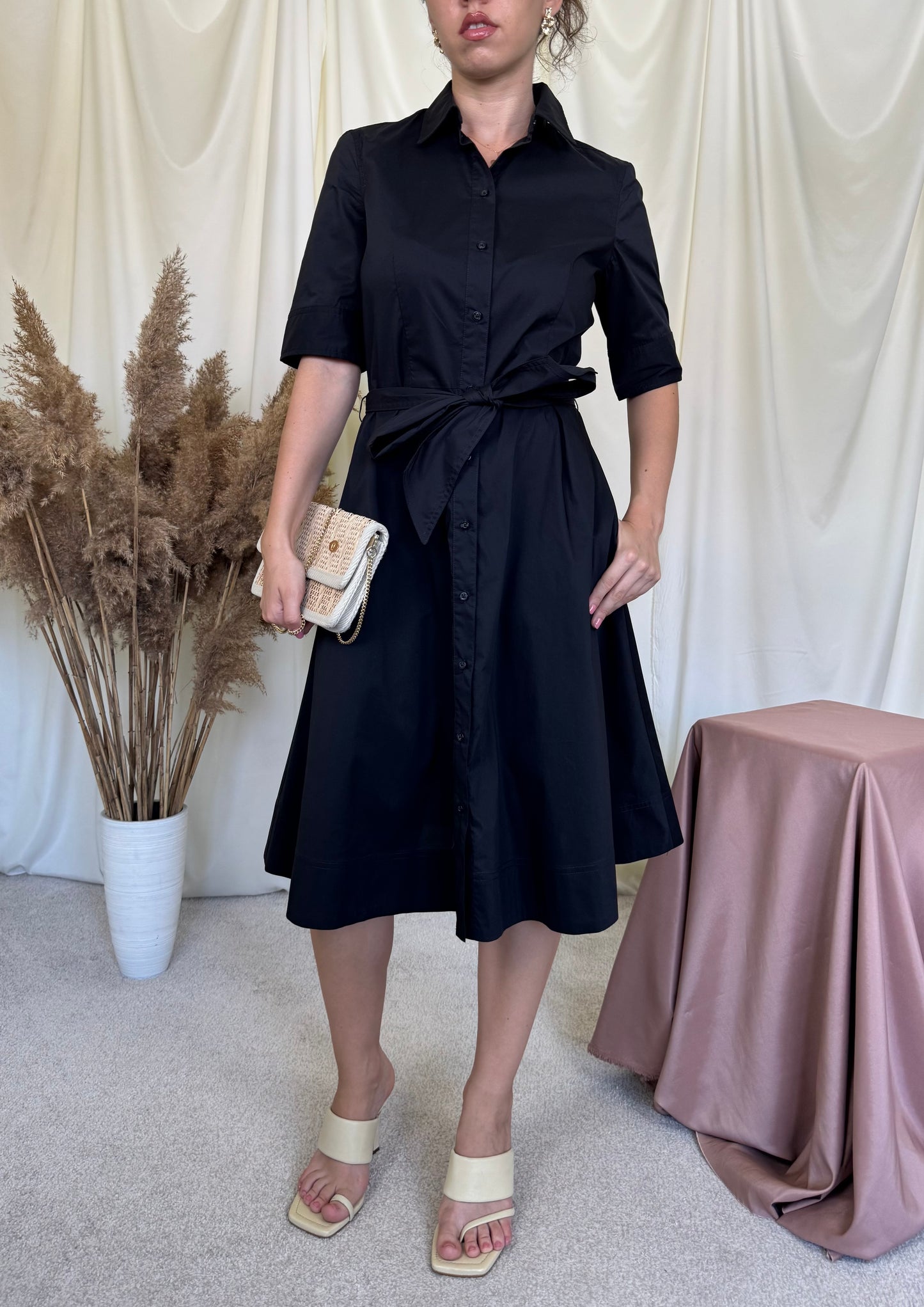 Rochie Ralph Lauren din bumbac, talie ajustabilă  cu cordon ( mărimea XS-S)