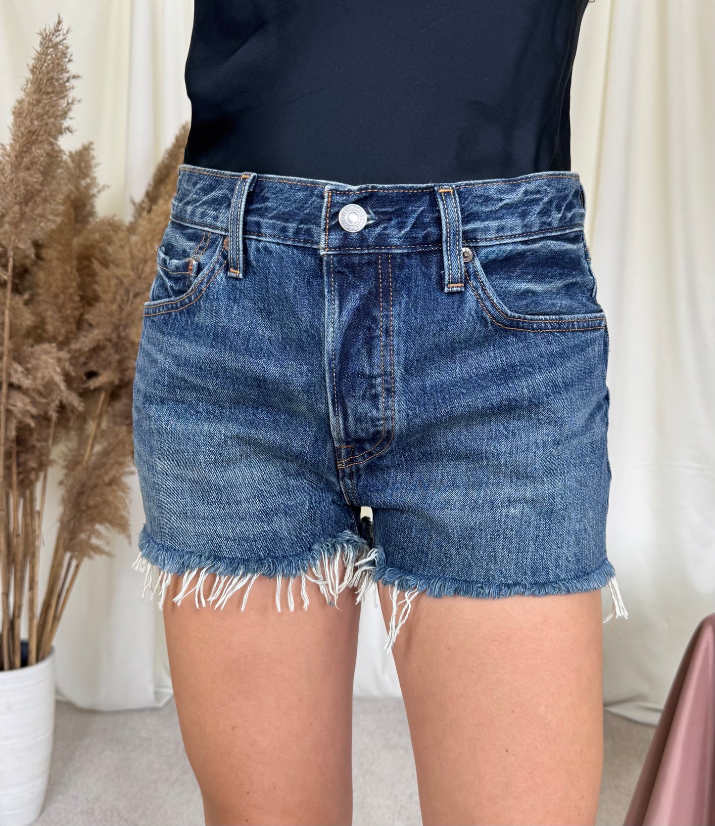 Levi’s 501 washed denim ( mărimea s)