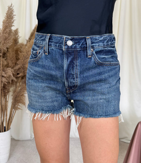 Levi’s 501 washed denim ( mărimea s)