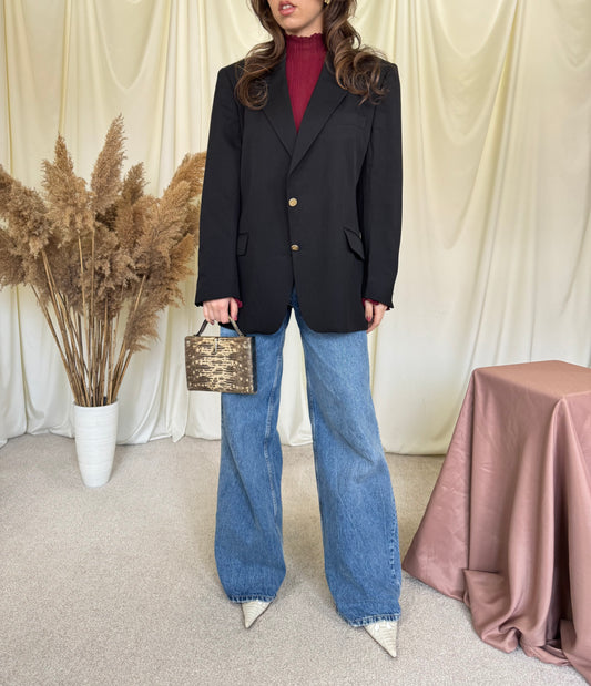 Sacou luxury BURBERRY din 100% lână cu nasturi metalici ( mărimea L)