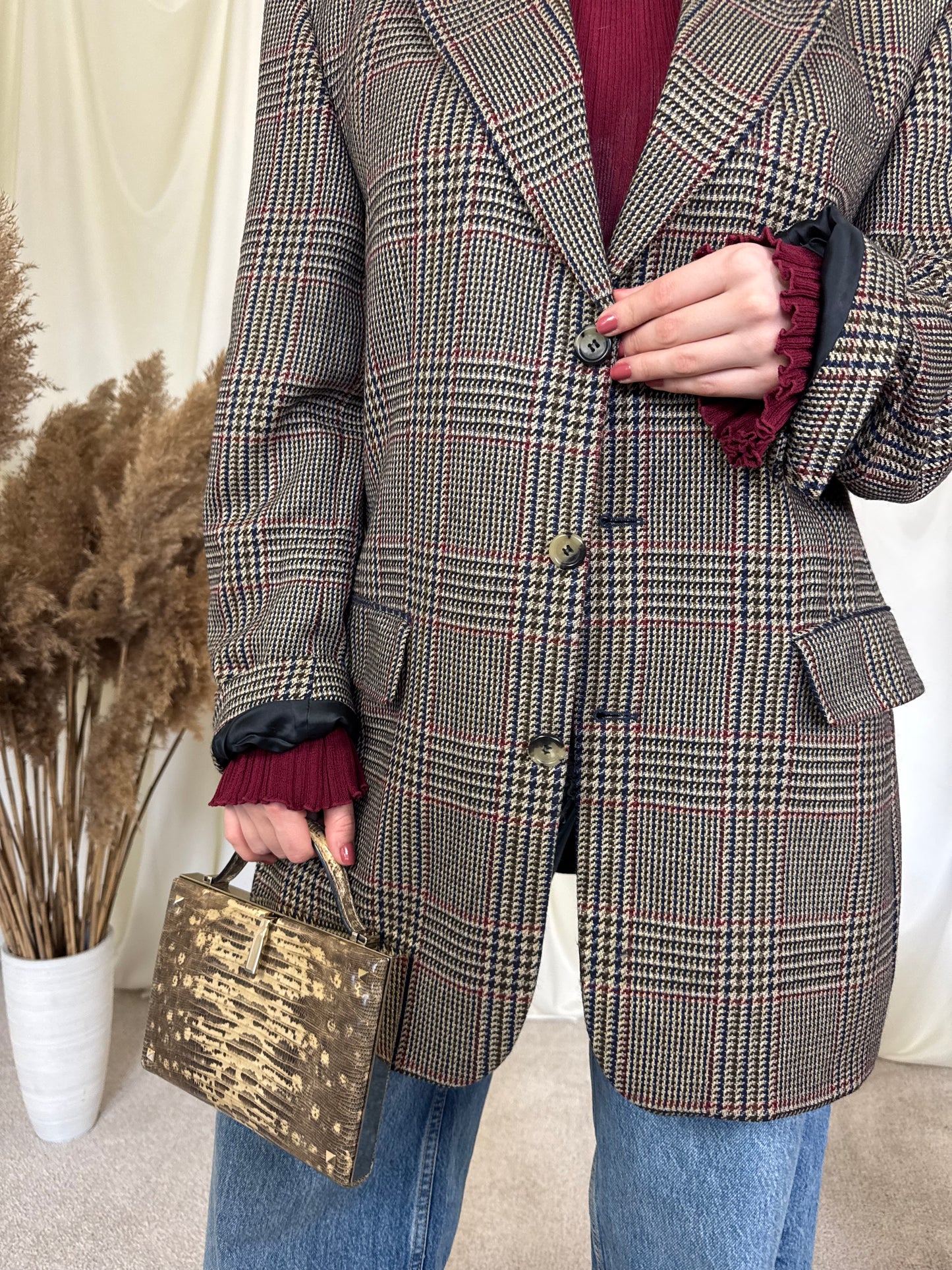 Sacou luxury lung tip pardesiu din stofă extrem de fină LORO PIANA super 150’s 
(Mărimea L)