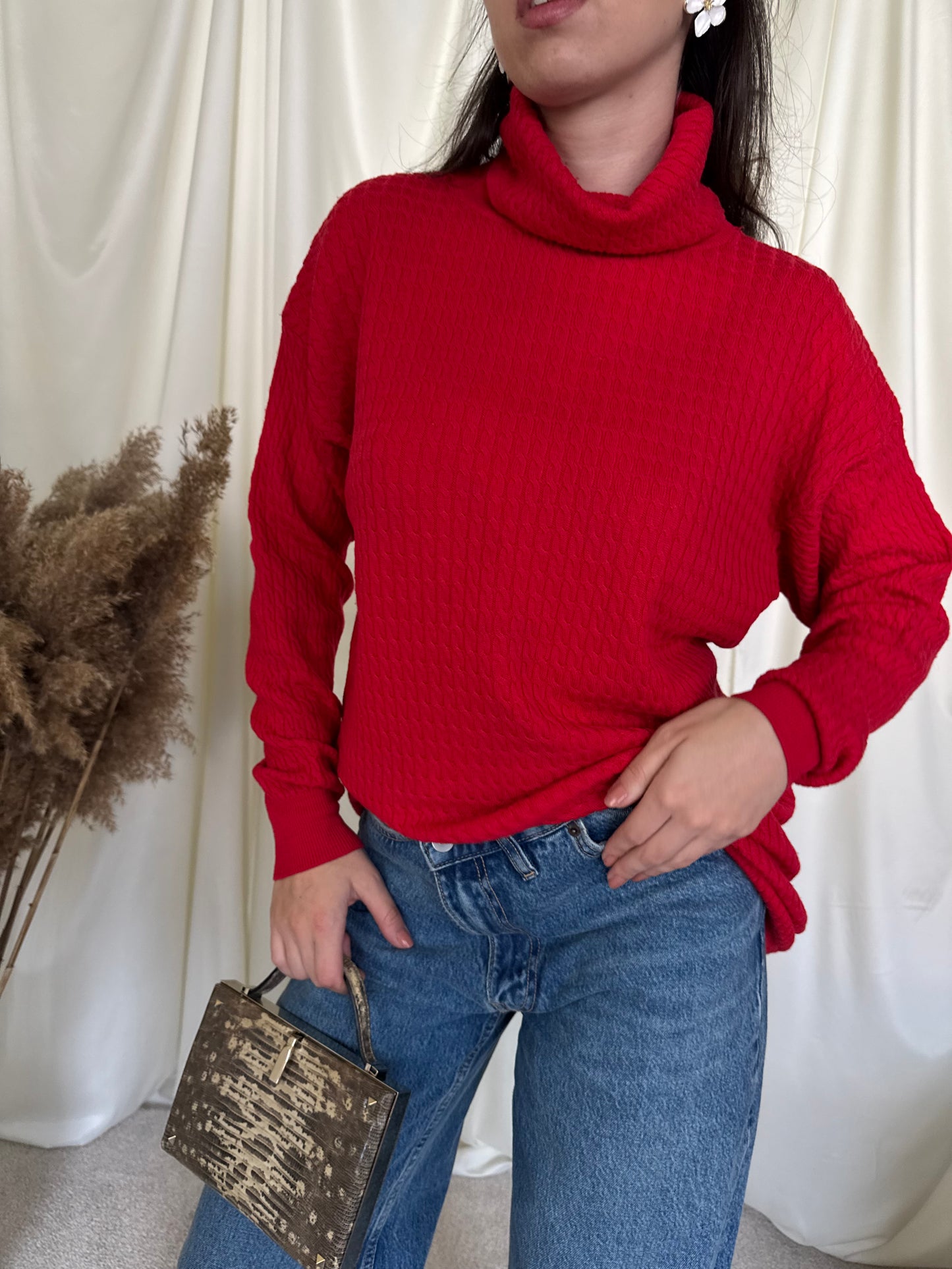 Pulover vintage lână pură ( mărimea S-M)