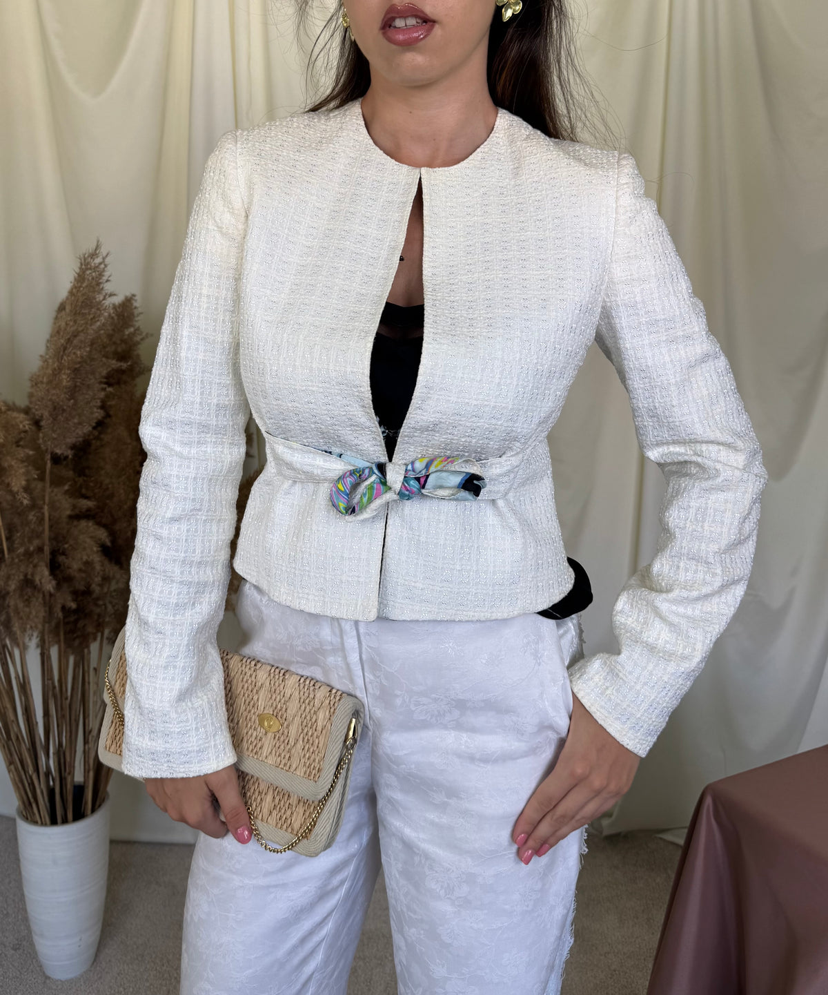 Sacou-jacheta luxury Missoni din bumbac și căptușeală cu print ( mărimea XS-S)