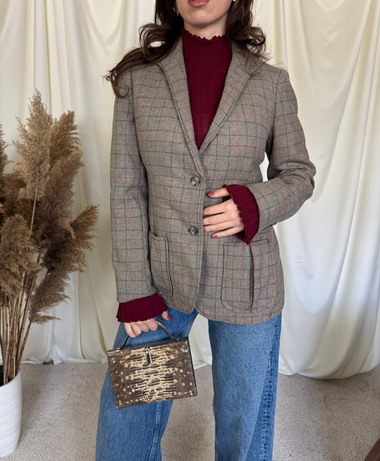 Sacou BURBERRY DIN 100% lână ( mărimea S)