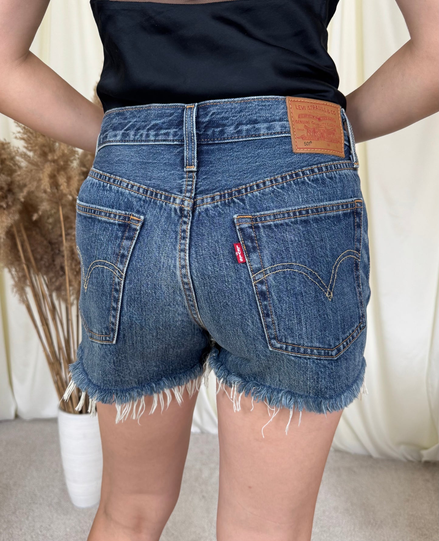 Levi’s 501 washed denim ( mărimea s)