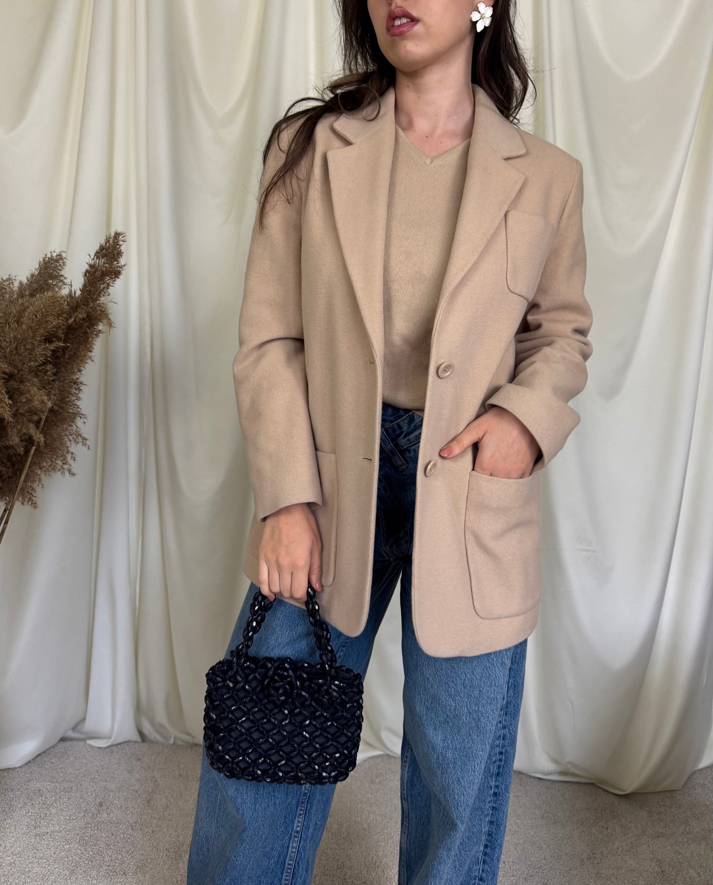 Sacou jachetă din 90% lână și casmir( mărimea M)