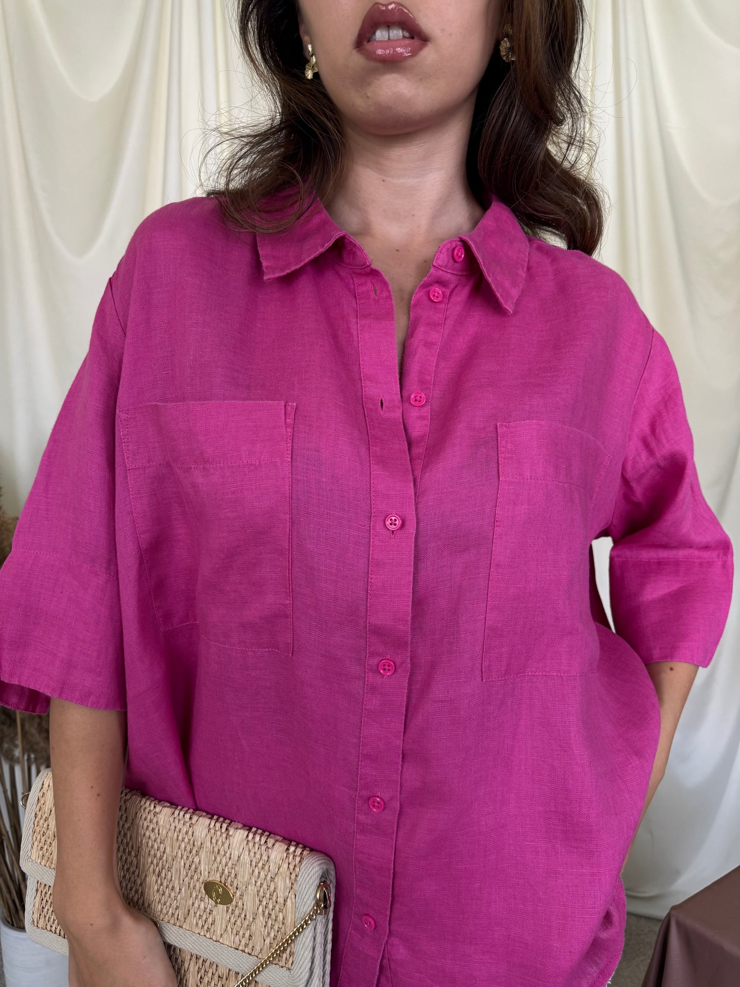Cămașă Opus din 100% in, fit oversized ( mărimea XL-XXL)