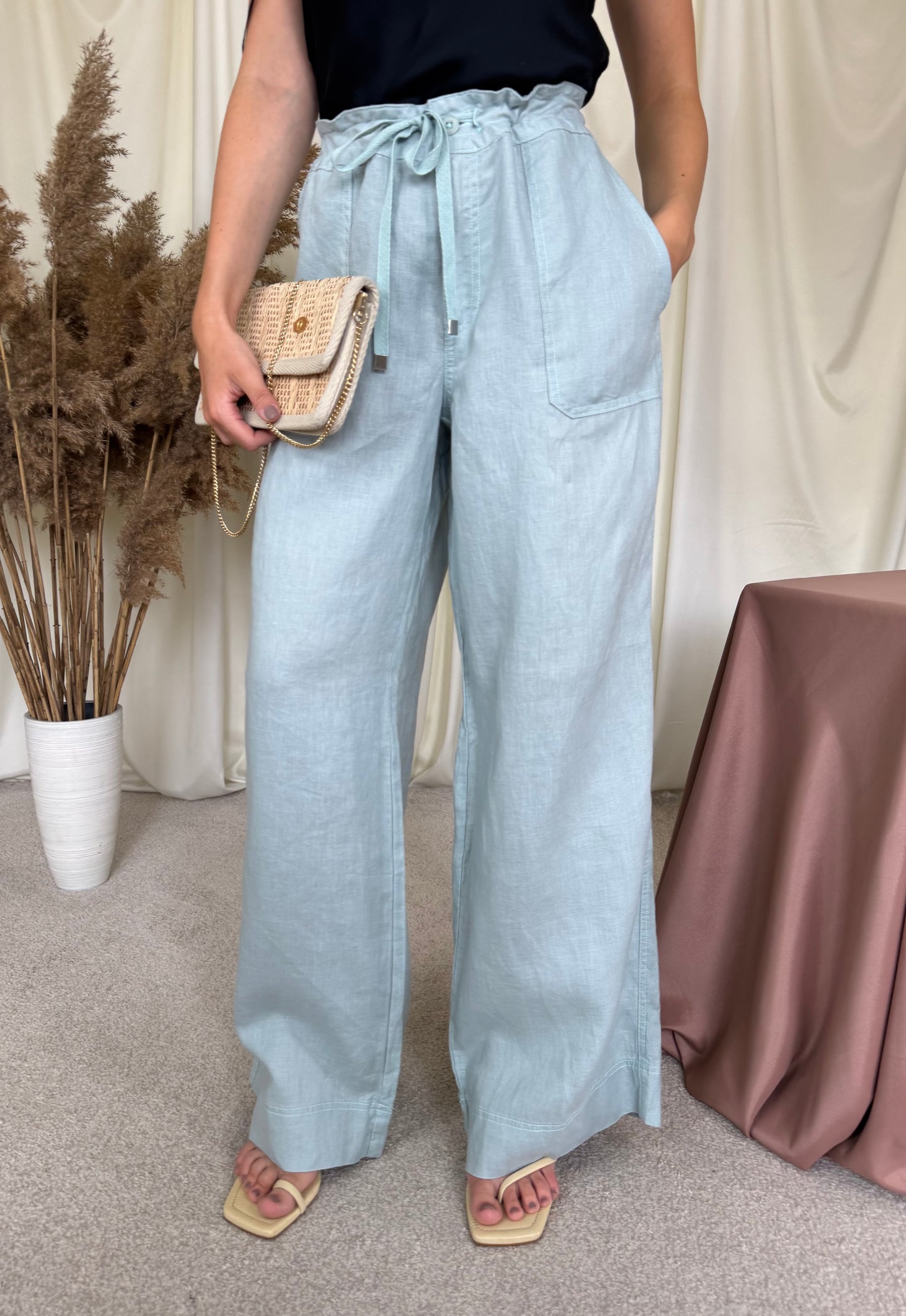 Pantaloni de vară din 100% in Ralph Lauren ( marimea L)- mărimea 12