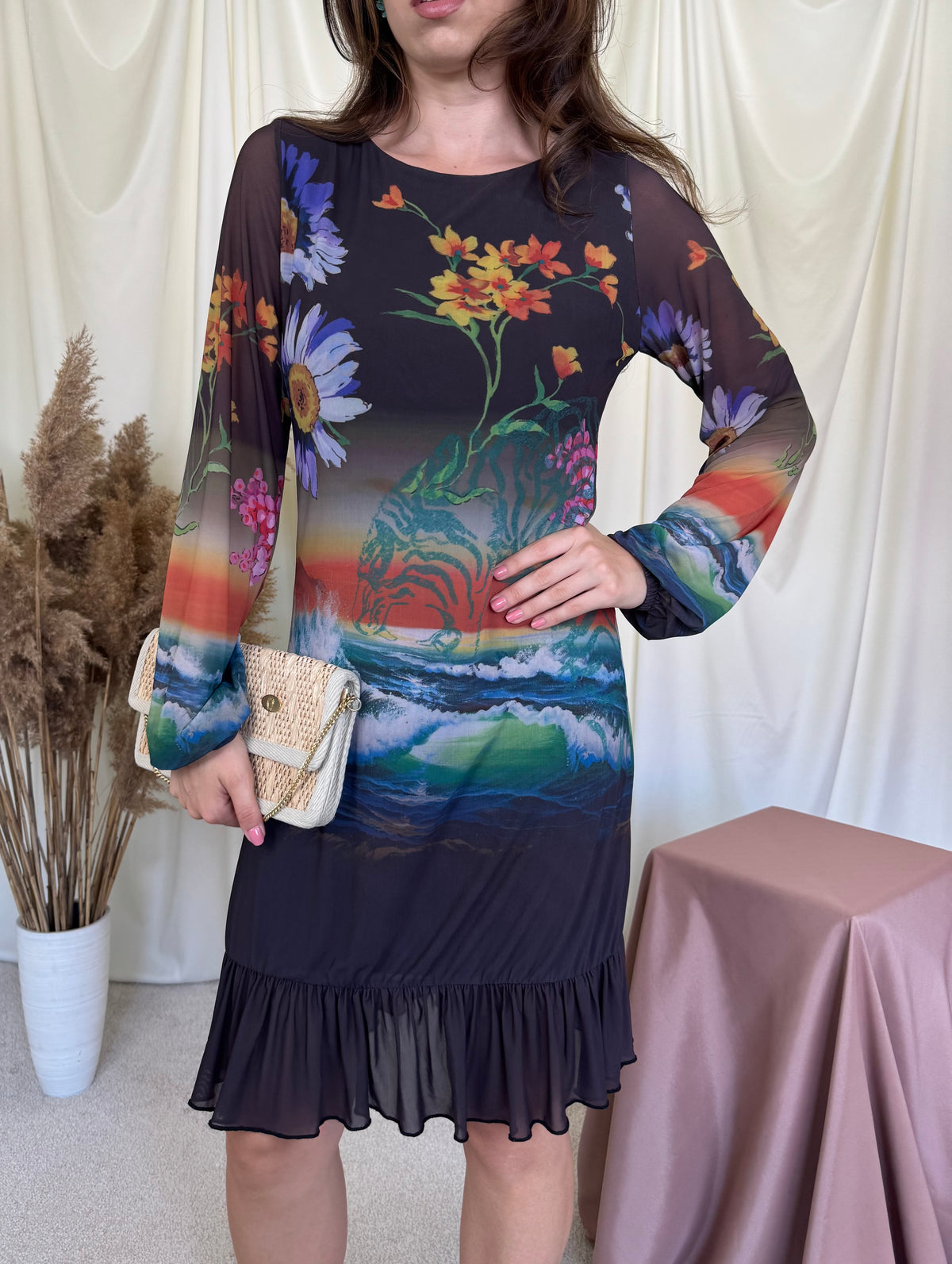 Rochie Desigual cu print superb ( mărimea S, M)