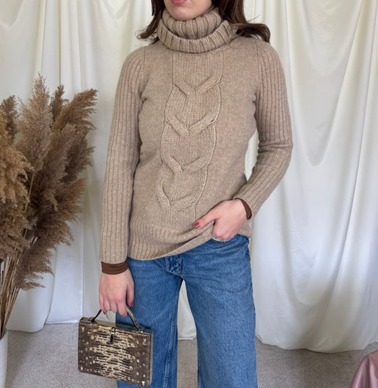 Pulover super gros din 80% merino(S)