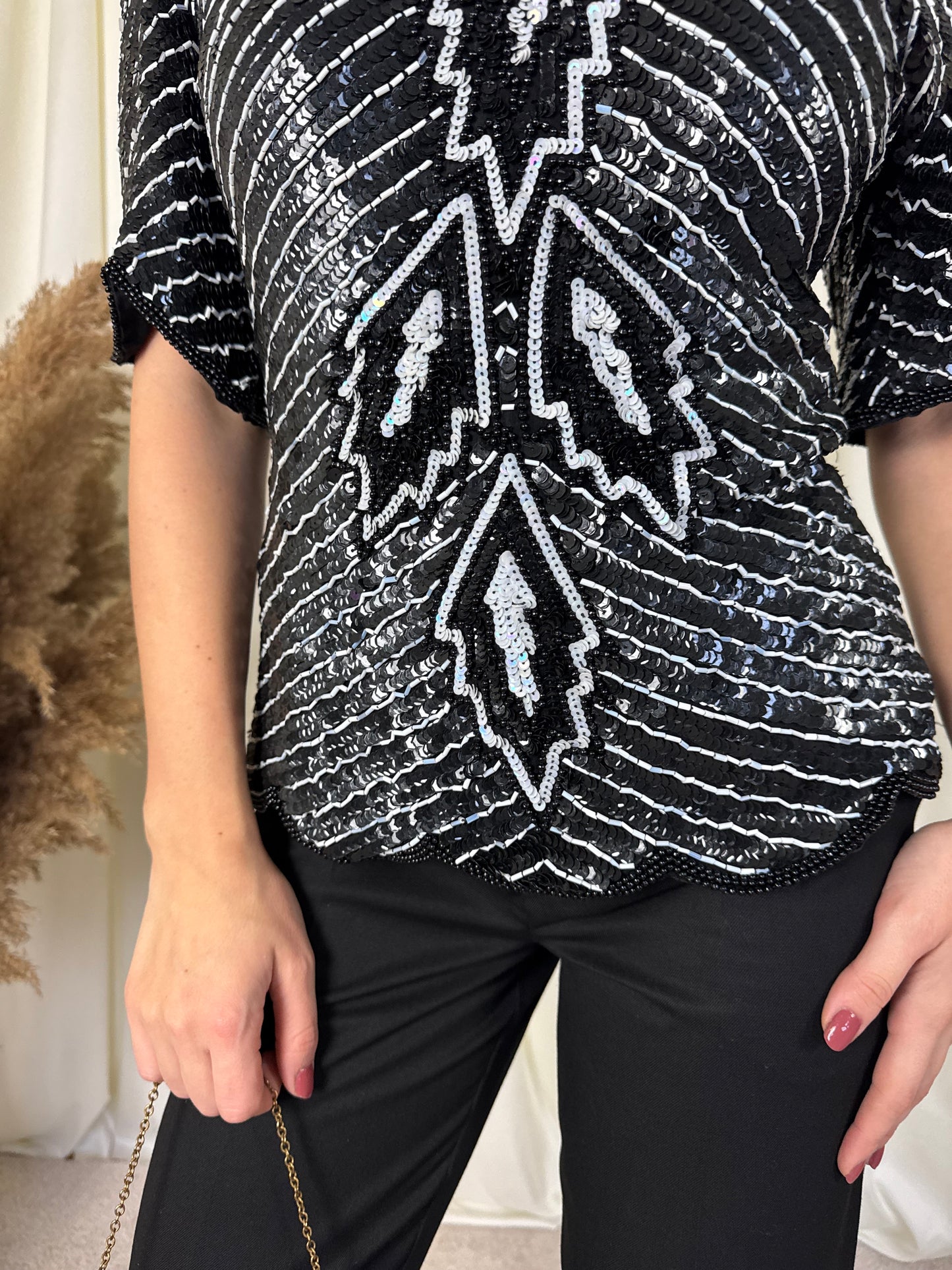 Piesa vintage din mătase naturală( mărimea S)