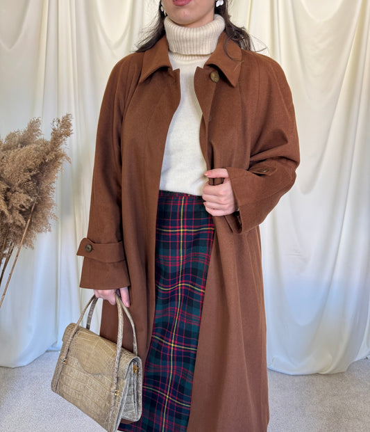 Palton vintage de lux din 100% cașmir( mărimea L)