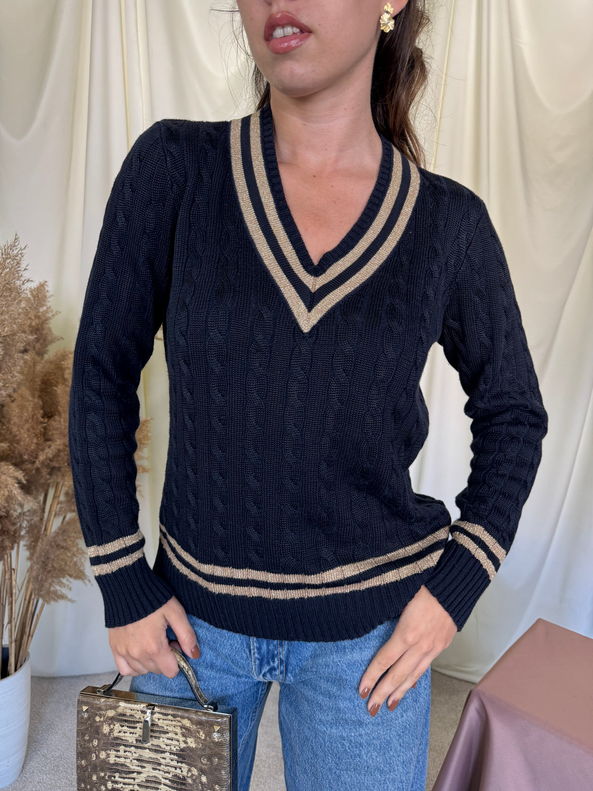 Pulover Polo Ralph Lauren din bumbac și vascoza ( mărimea M)