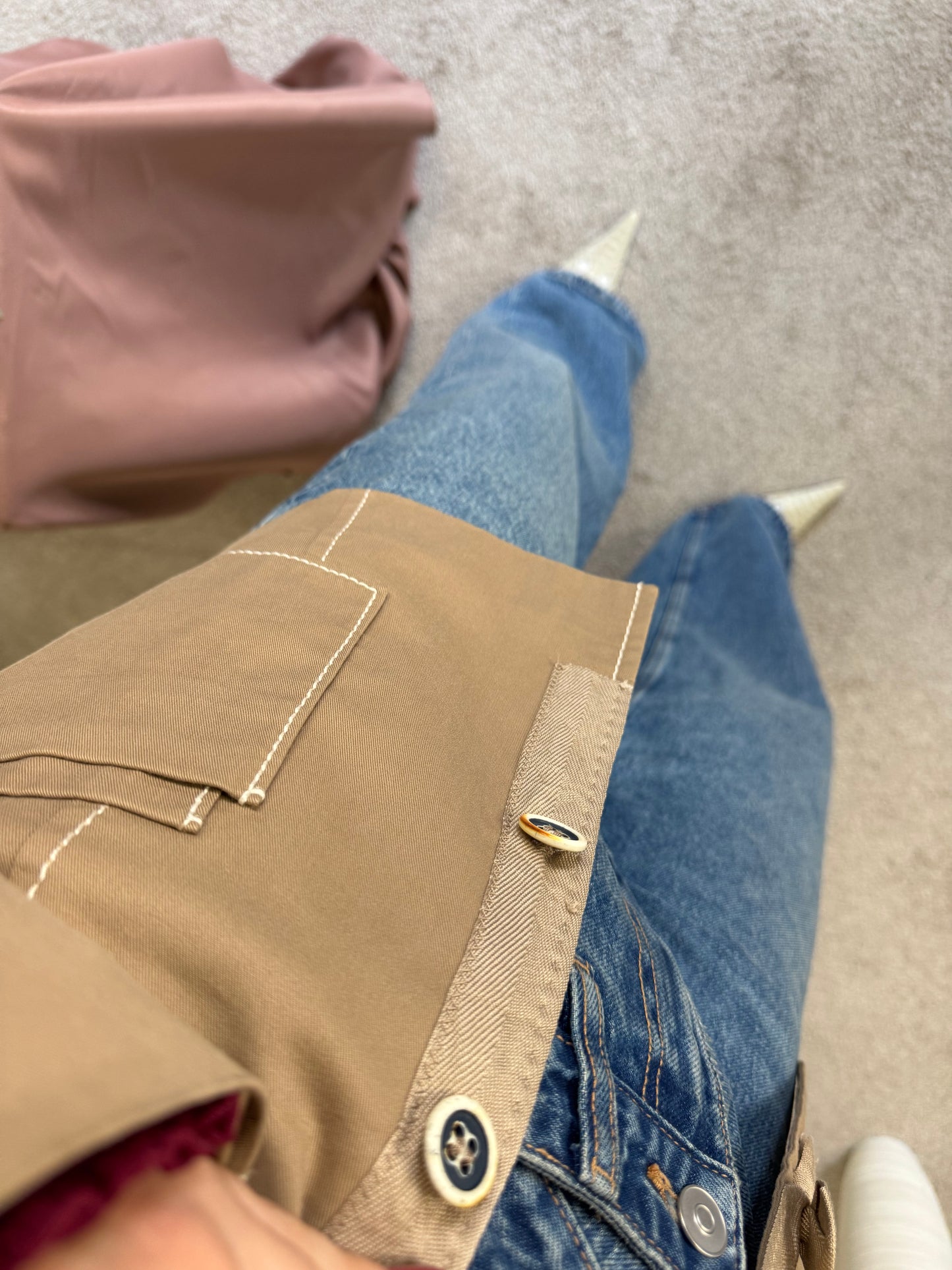 Sacou PRADA din bumbac ( mărimea s-M)