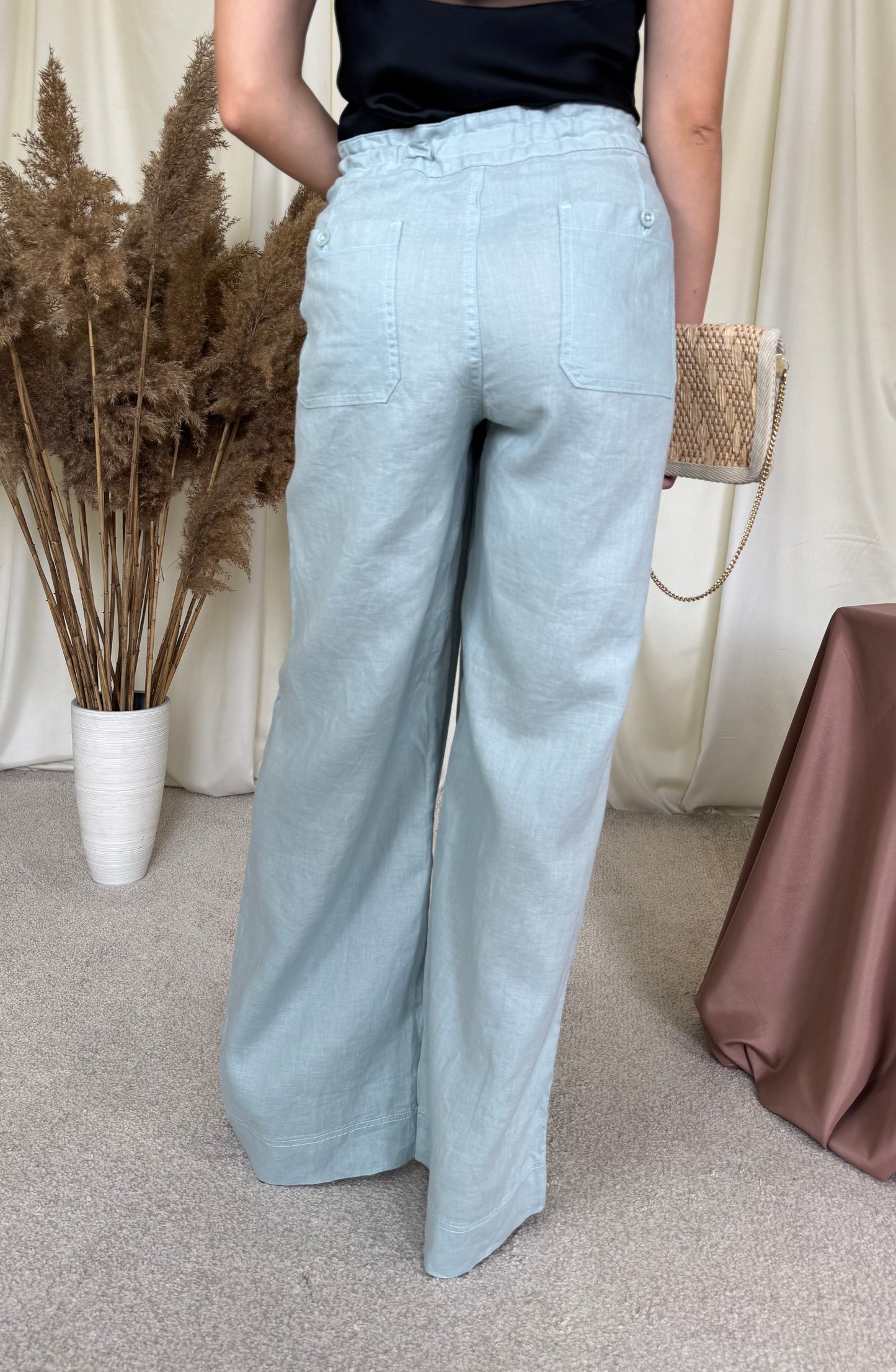 Pantaloni de vară din 100% in Ralph Lauren ( marimea L)- mărimea 12