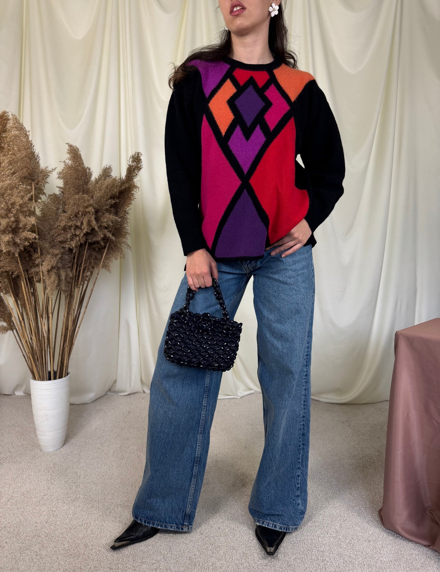 Pulover vintage BETTYBARCLAY 90% lână și angora