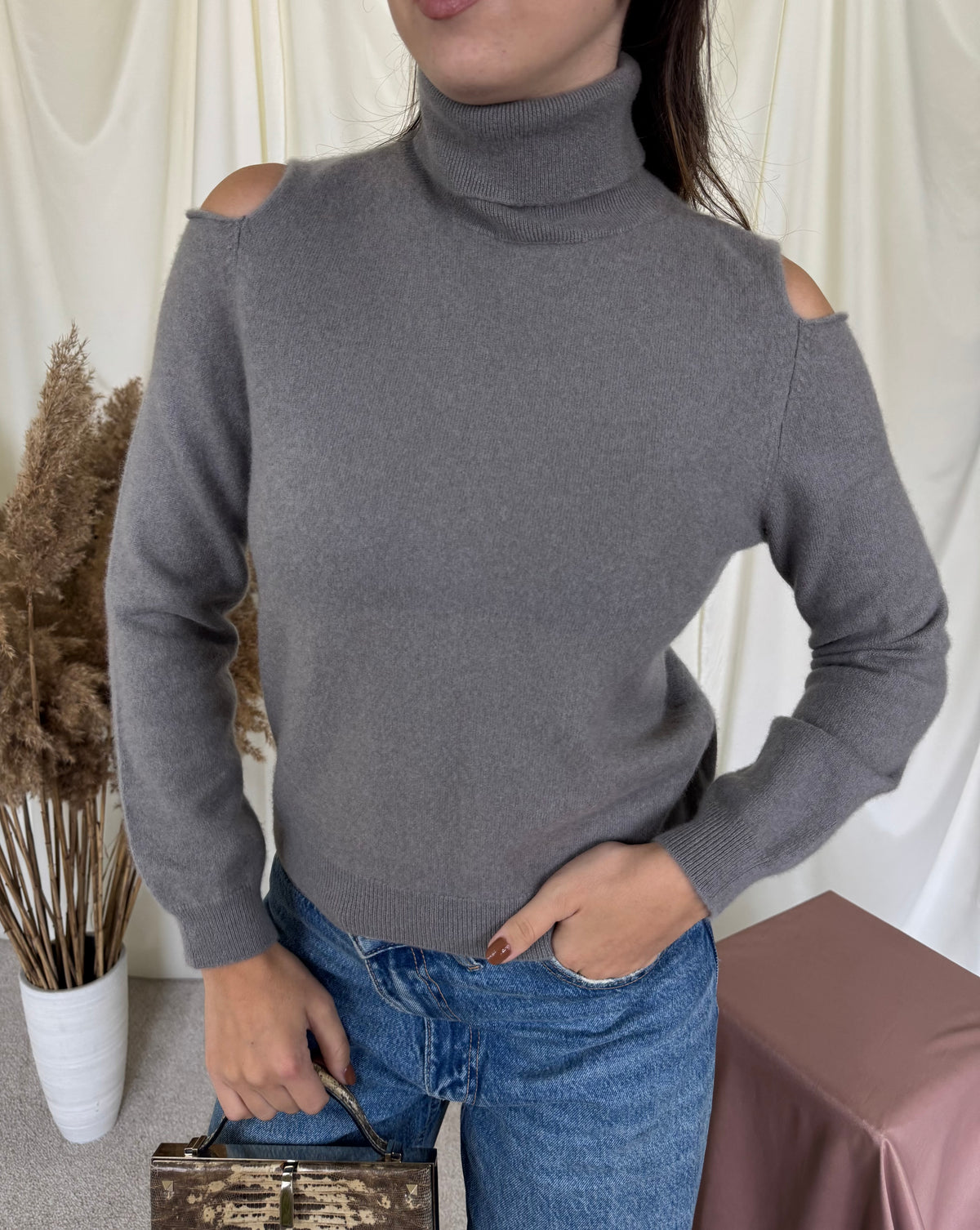 Pulover luxury PANICALE din 100% cașmir calitativ ( mărimea XS/S)