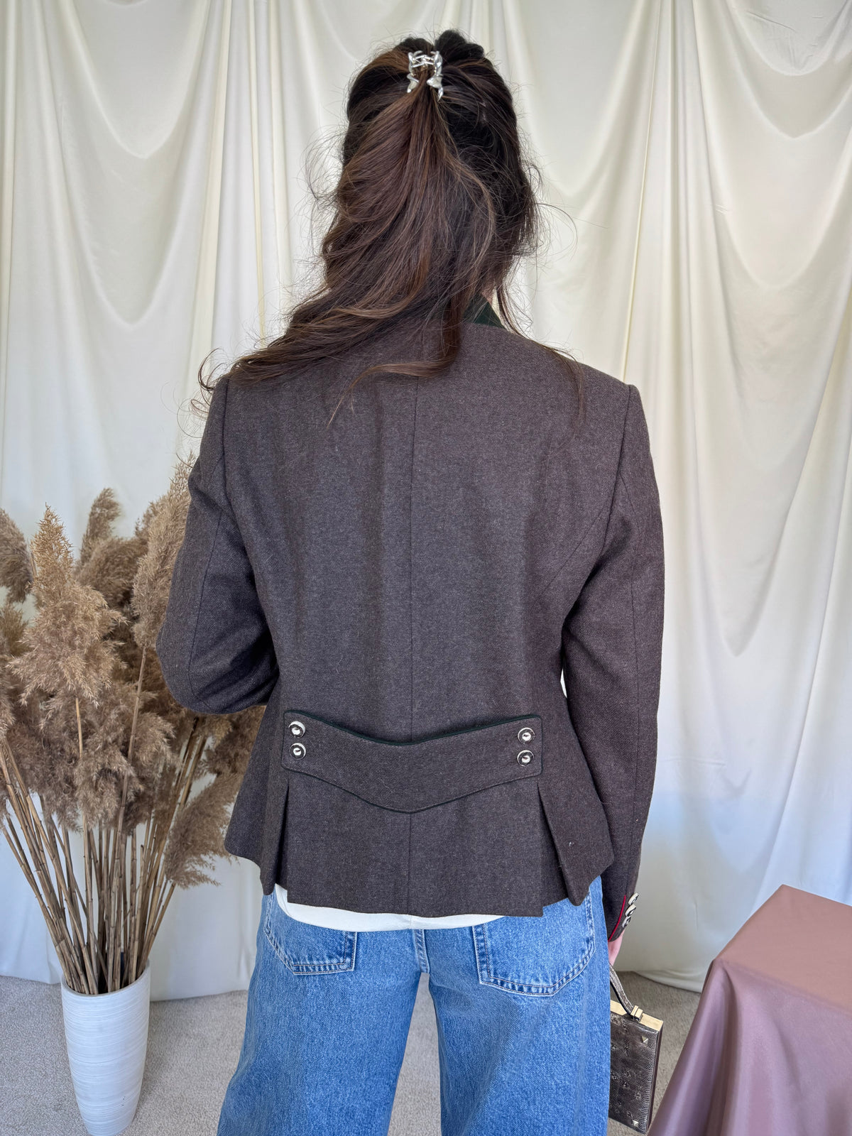 Sacou vintage tip jachetă din 80% lana și cașmir ( mărimea 38/M )