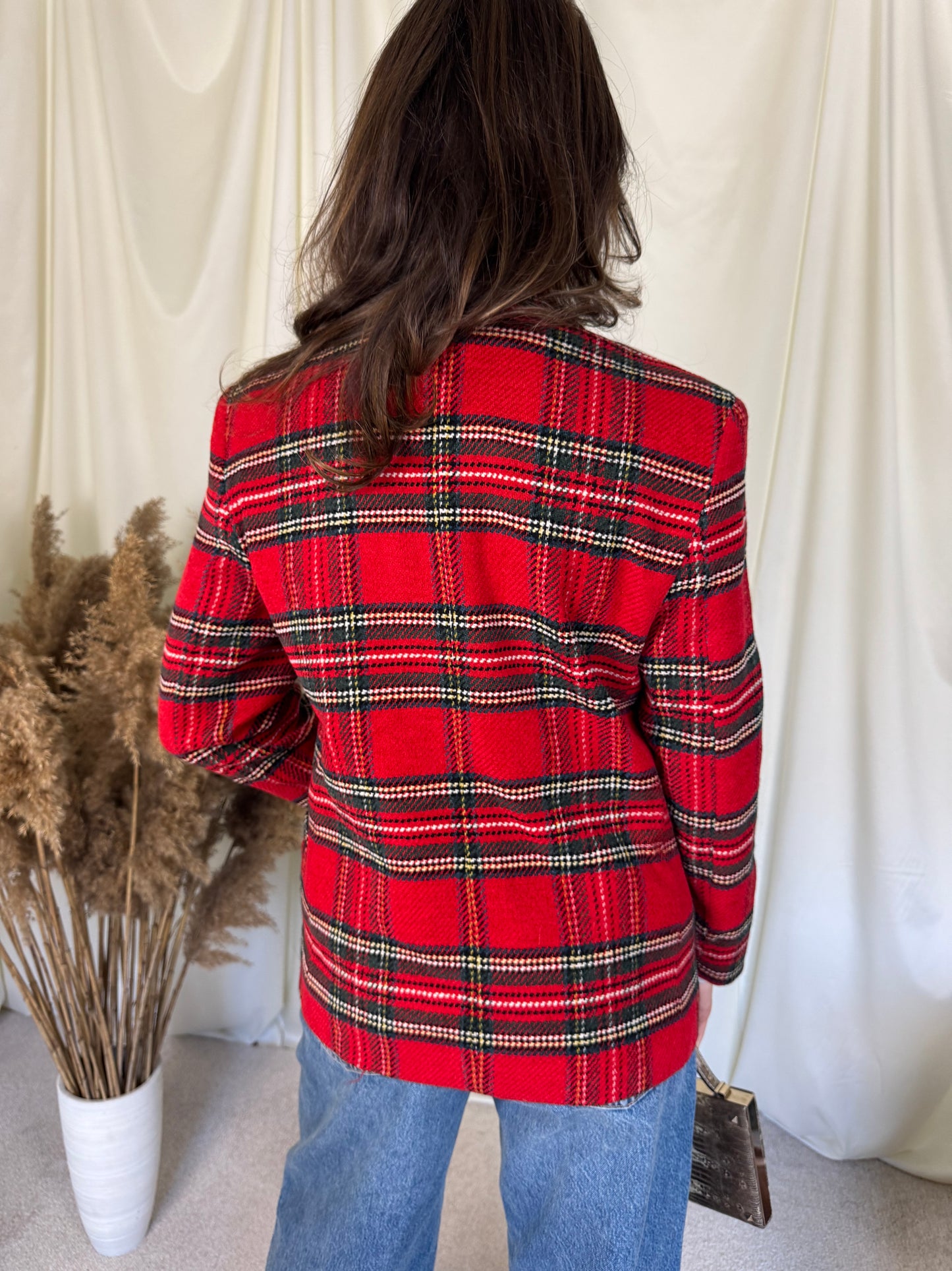 Sacou vintage superb din stofă 100%