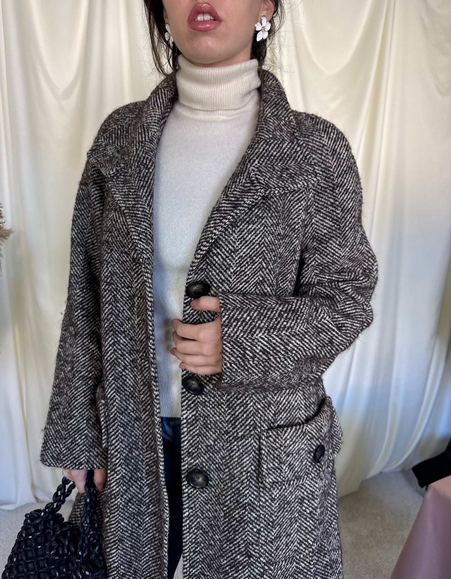 Palton de brand BASLER din lână( mărimea M/L)